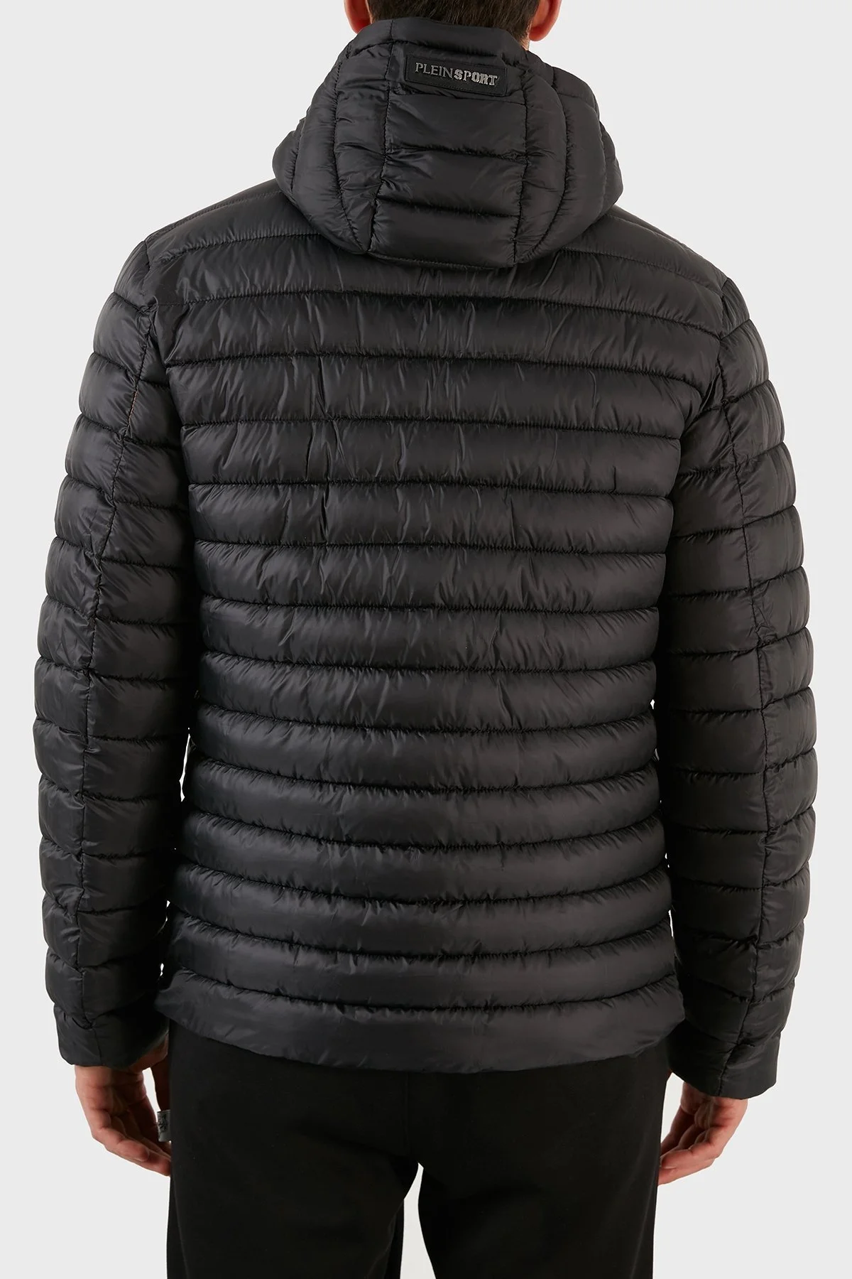 Plein Sport Logolu Kapüşonlu Çift Taraflı Erkek Mont UPPS10199 SİYAH - 4