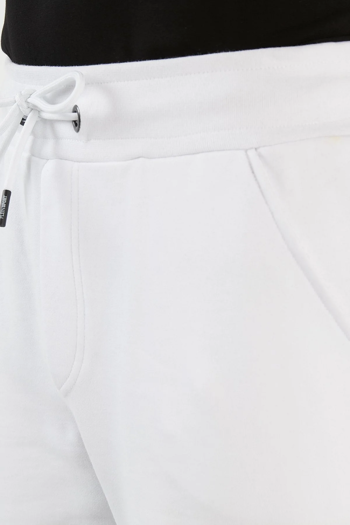 Plein Sport Logolu Pamuklu Belden Bağlamalı Cepli Jogger Erkek Pantolon PFPS50101 BEYAZ - 5