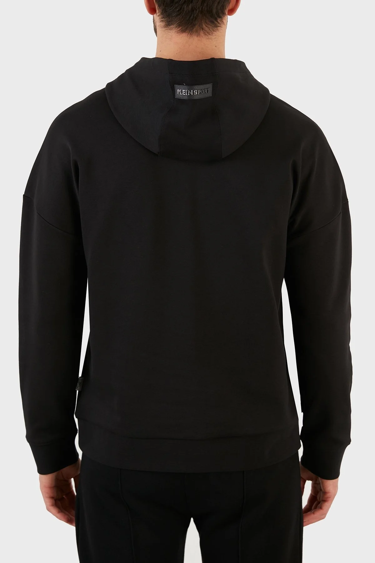 Plein Sport Logolu Regular Fit Kapüşonlu Pamuklu Erkek Sweat FIPS21599 SİYAH - 2