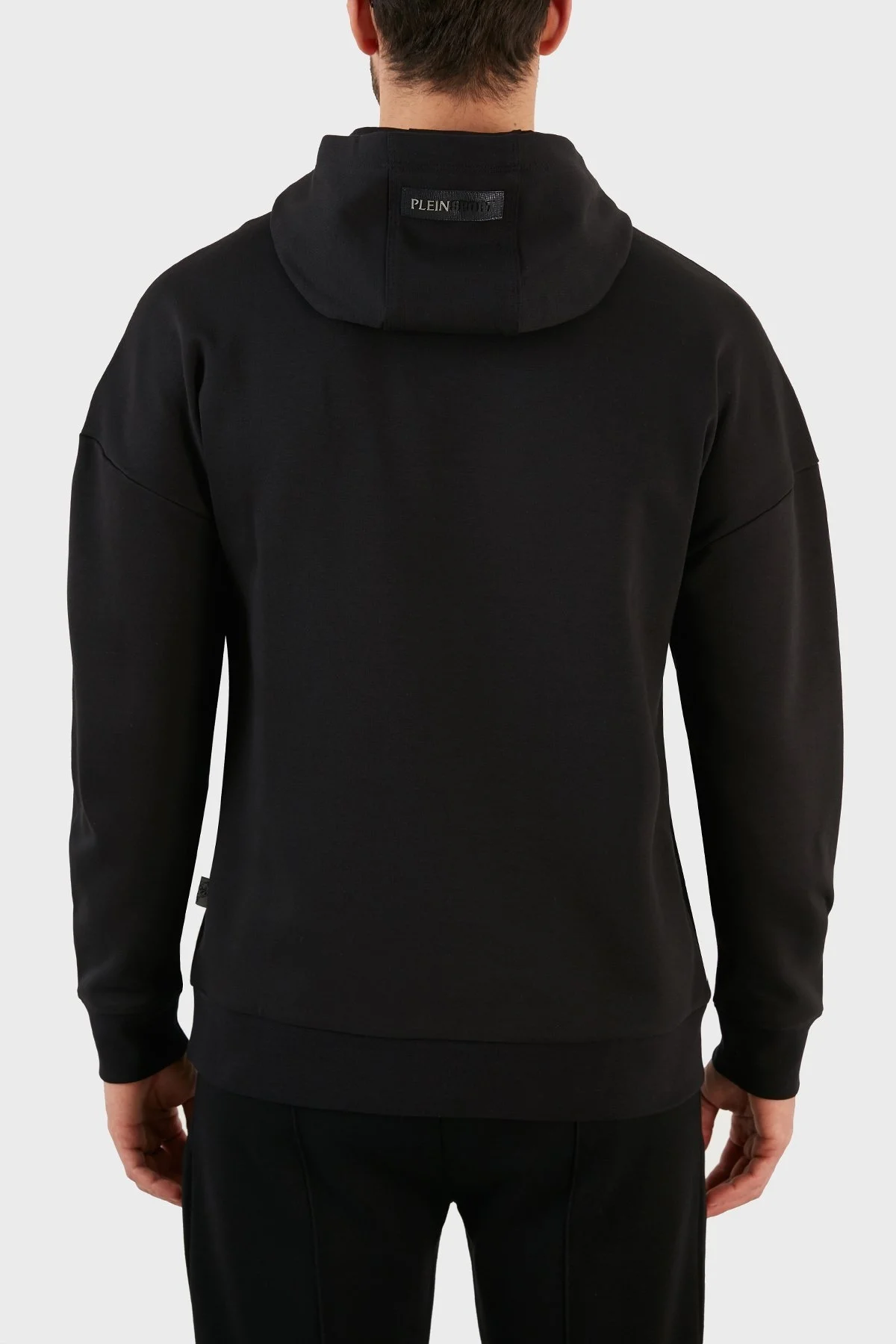 Plein Sport Logolu Regular Fit Kapüşonlu Pamuklu Erkek Sweat FIPS21899 SİYAH - 3