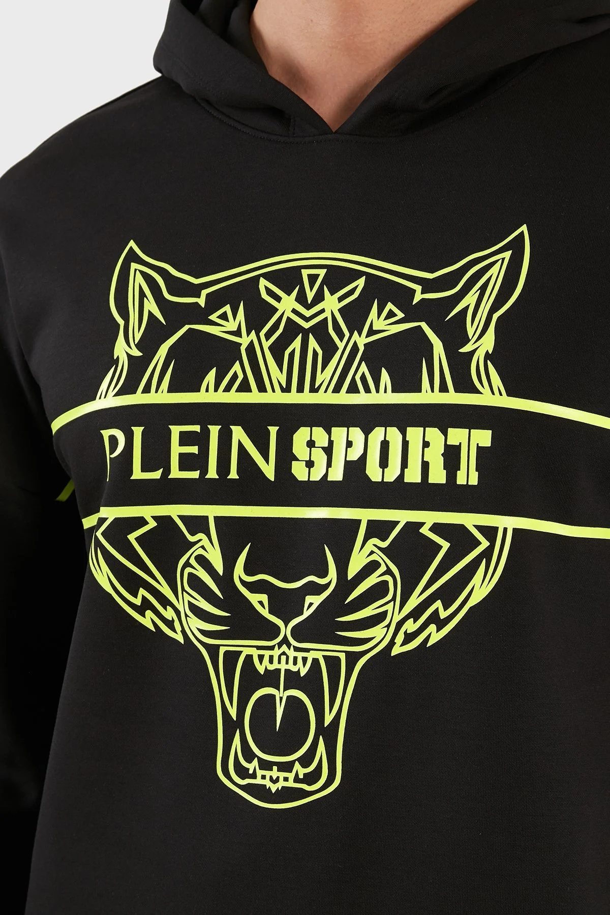 Plein Sport Logolu Regular Fit Kapüşonlu Pamuklu Erkek Sweat FIPS21899 SİYAH - 6