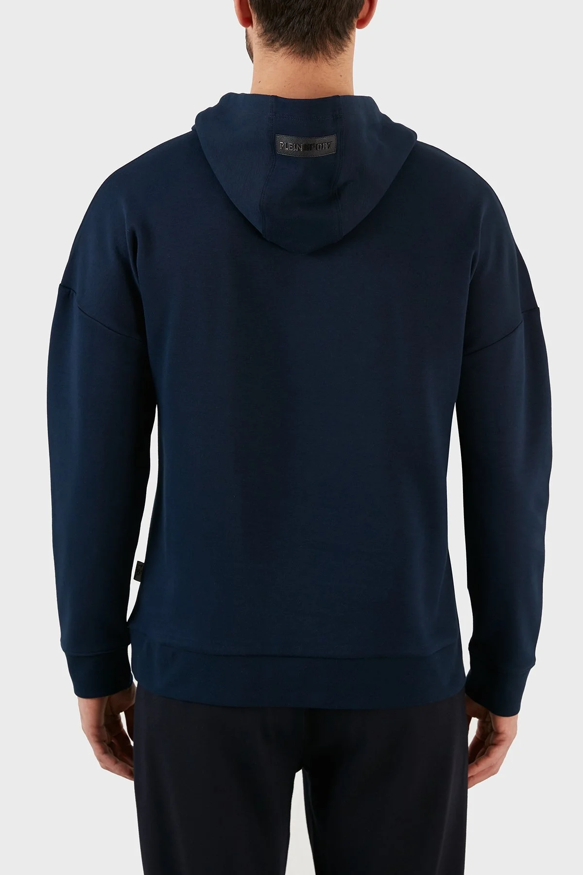 Plein Sport Logolu Regular Fit Kapüşonlu Pamuklu Erkek Sweat FIPS21985 LACİVERT - 9
