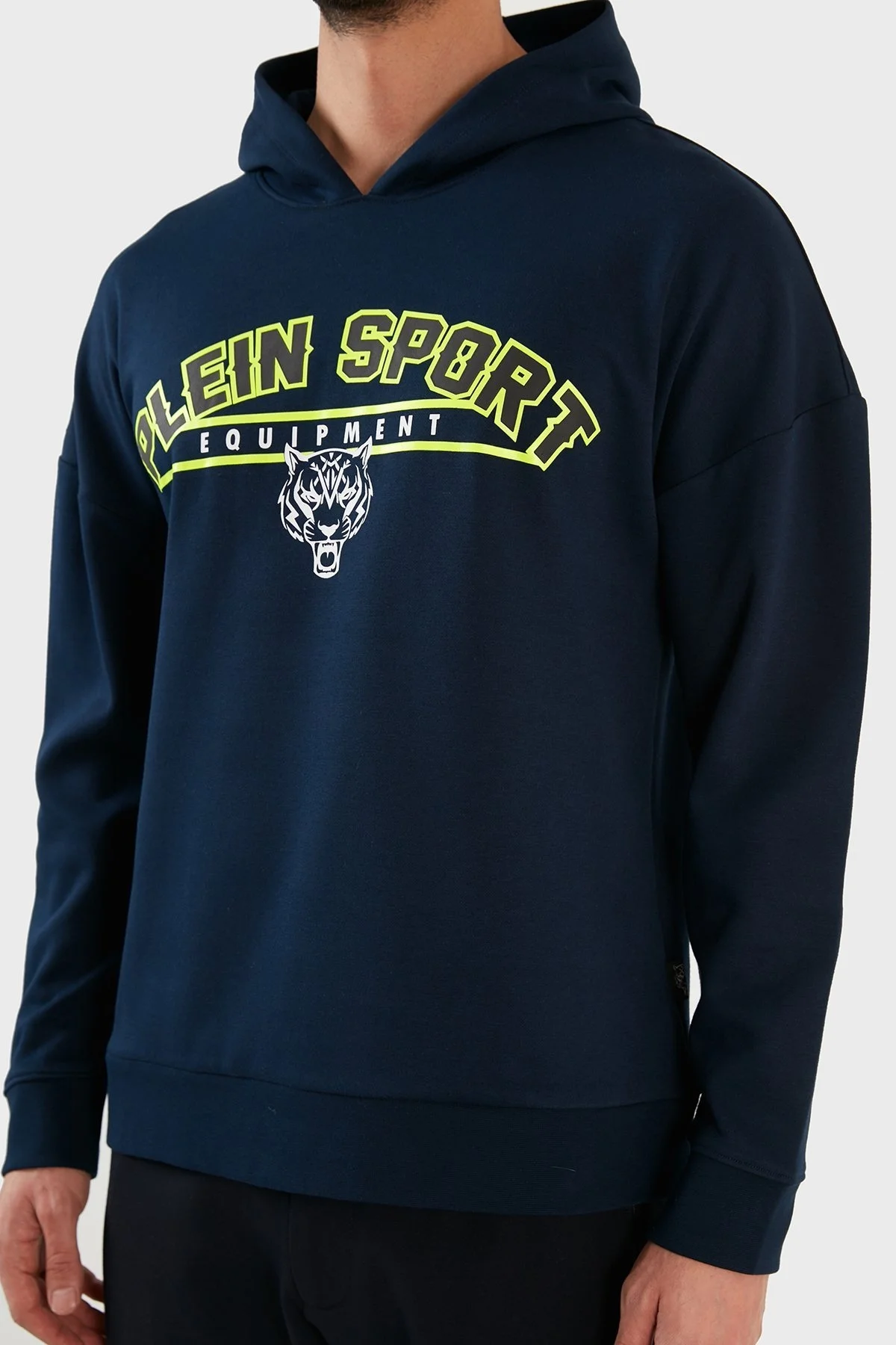Plein Sport Logolu Regular Fit Kapüşonlu Pamuklu Erkek Sweat FIPS21985 LACİVERT - 12