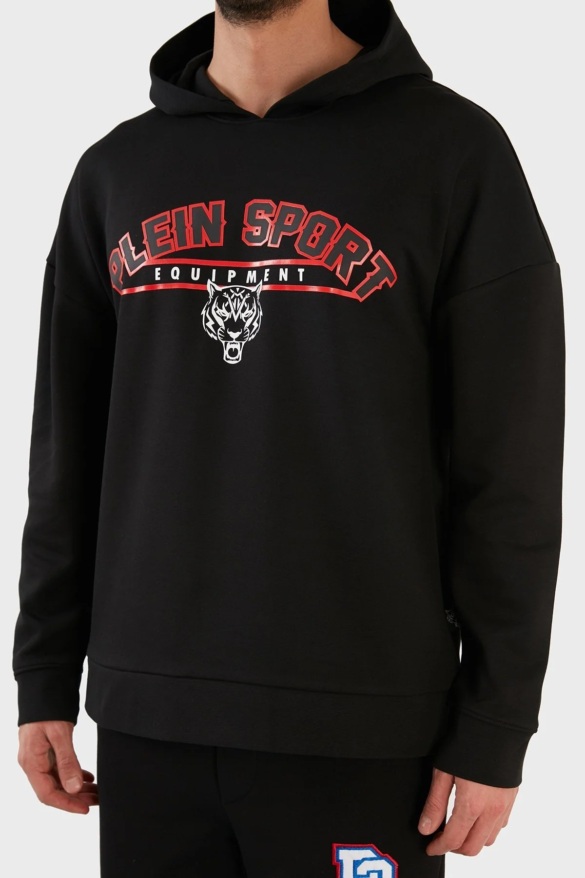 Plein Sport Logolu Regular Fit Kapüşonlu Pamuklu Erkek Sweat FIPS21999 SİYAH - 5