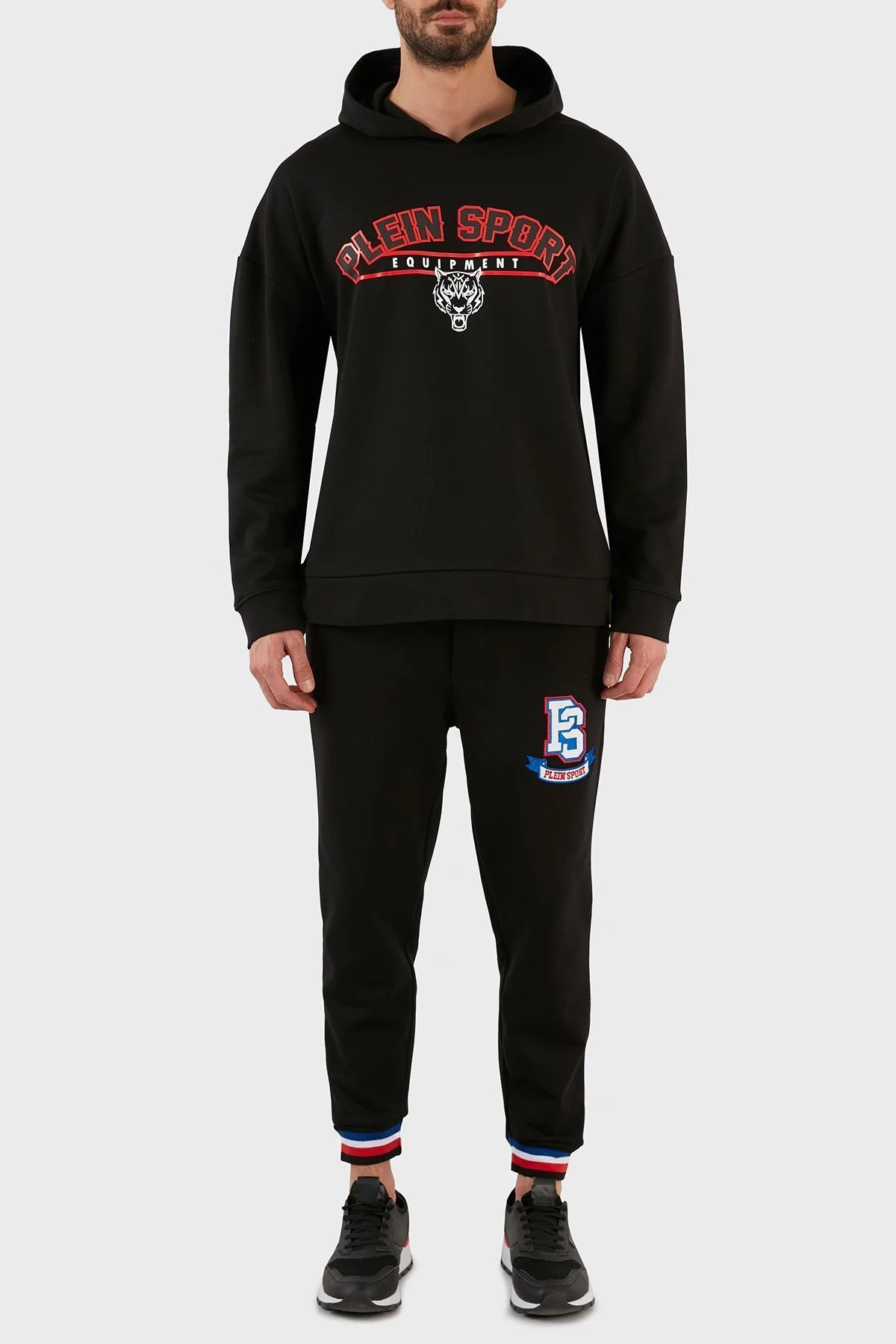 Plein Sport Logolu Regular Fit Kapüşonlu Pamuklu Erkek Sweat FIPS21999 SİYAH - 6