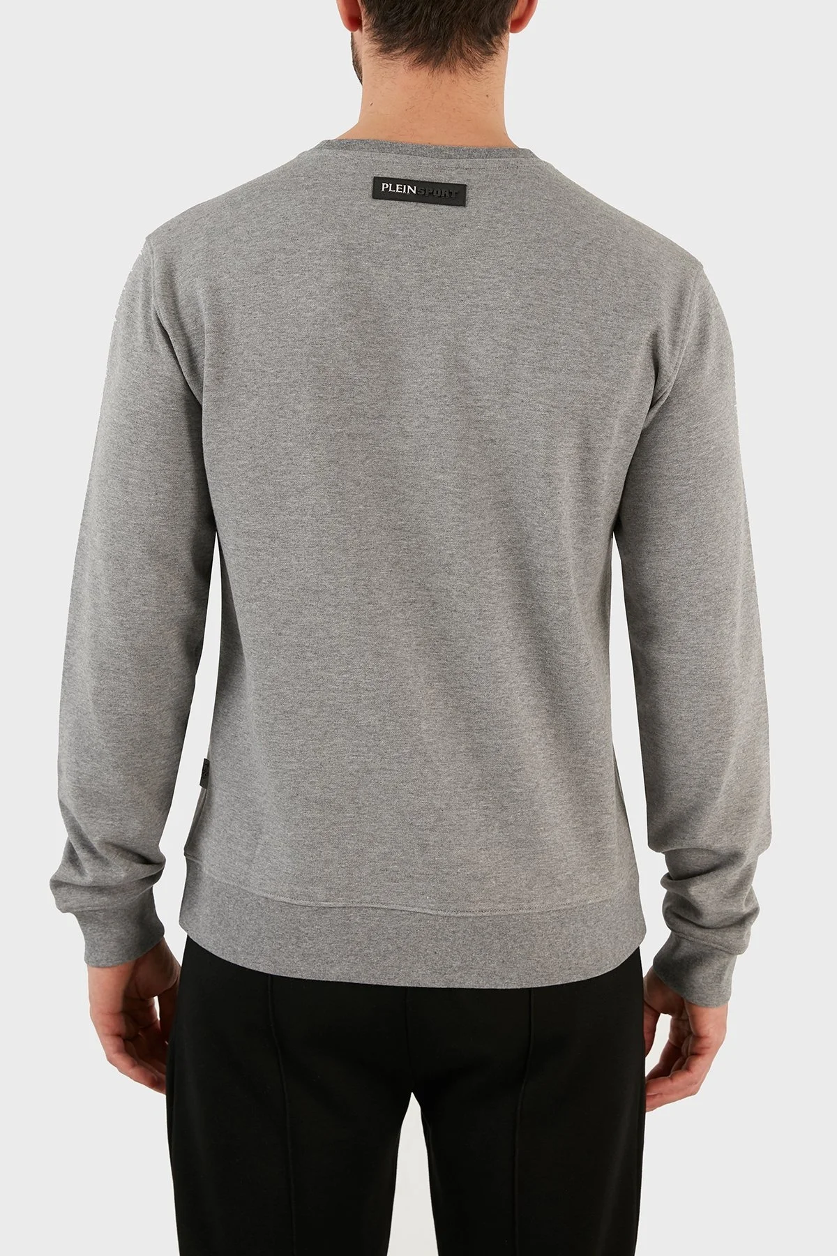 Plein Sport Logolu Regular Fit Pamuklu Bisiklet Yaka Erkek Sweat FIPS20894 GRİ - 2