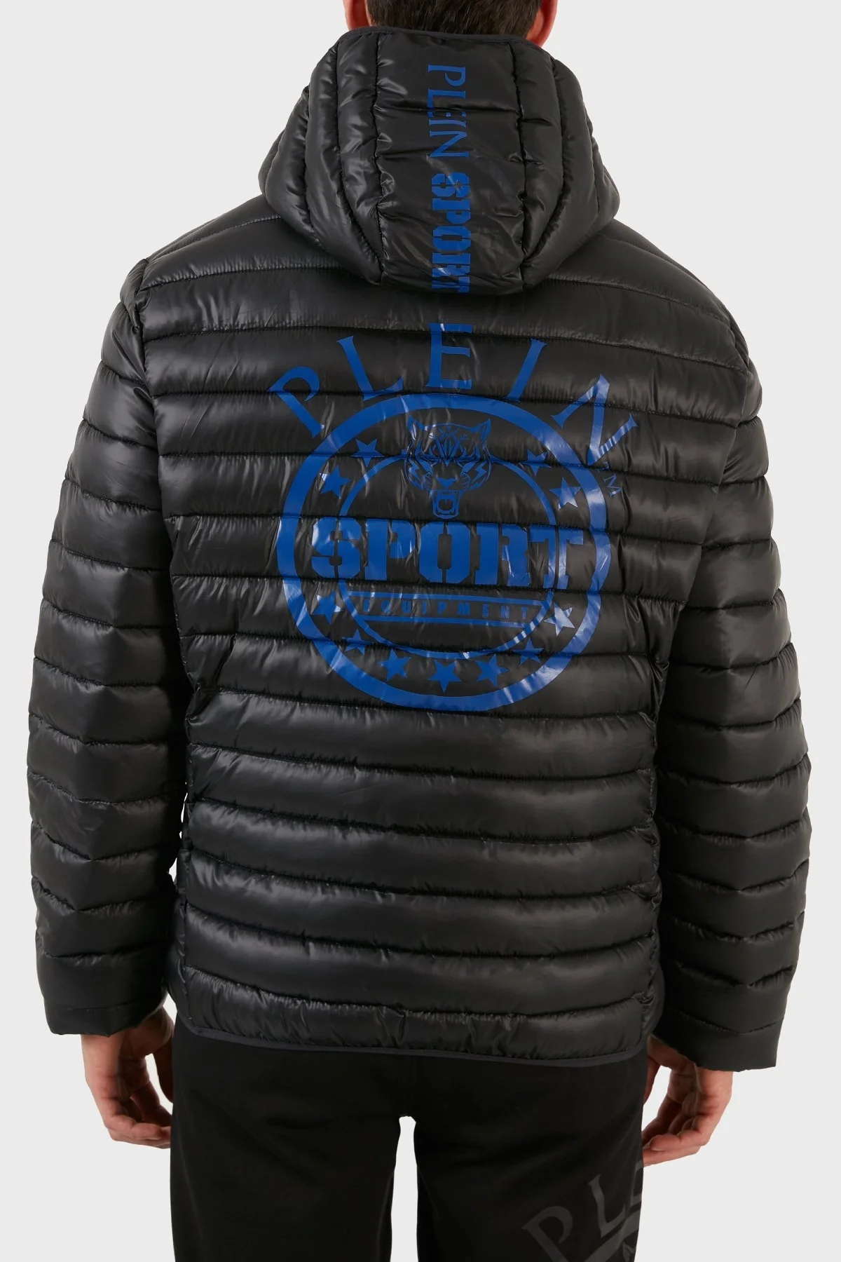 Plein Sport Logolu Yalıtımlı Kapüşonlu Şişme Erkek Mont UPPS10399 SİYAH - 2