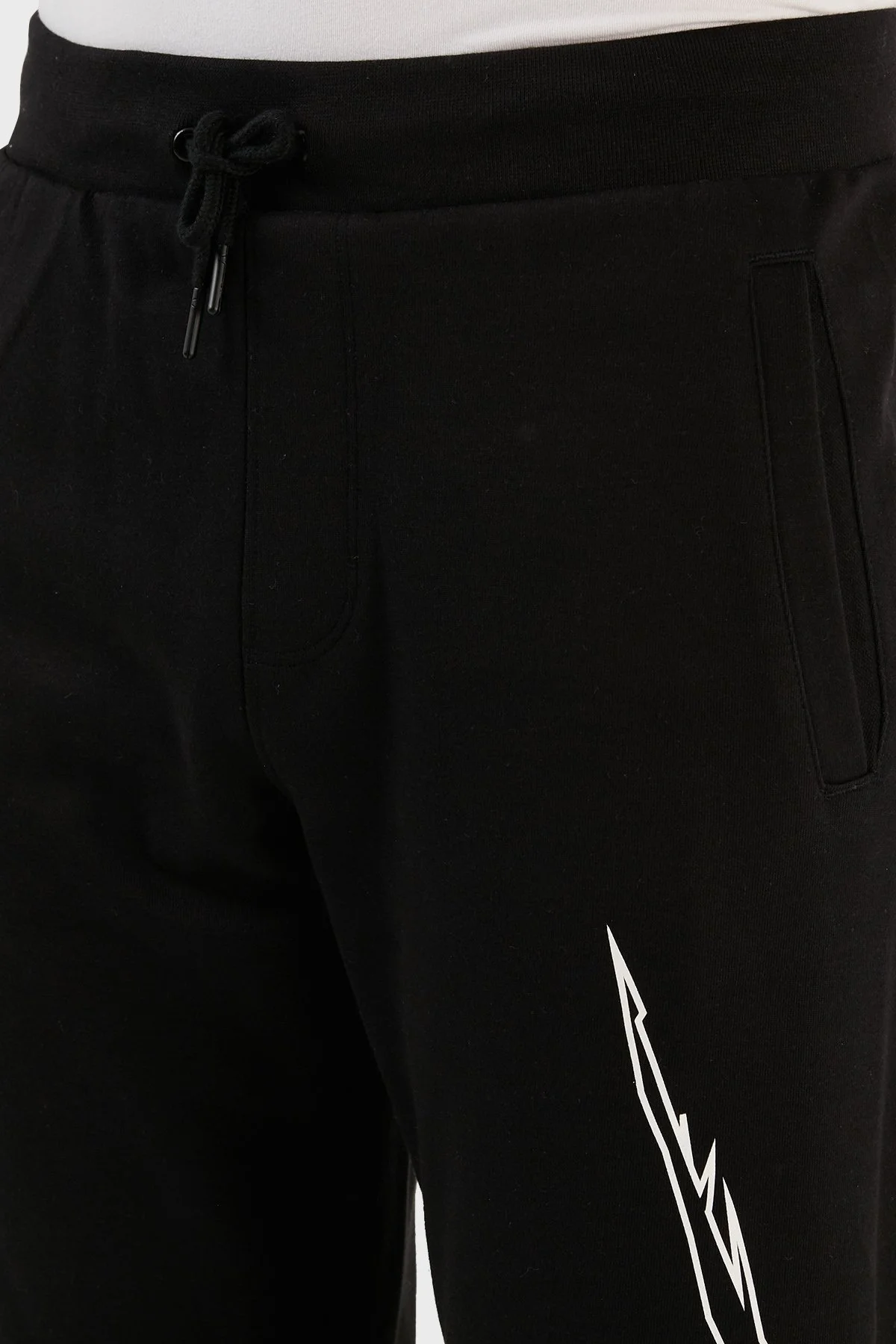 Plein Sport Pamuklu Baskılı Fermuarlı Kapüşonlu Erkek Eşofman Takımı TKPS001498 SİYAH - 5