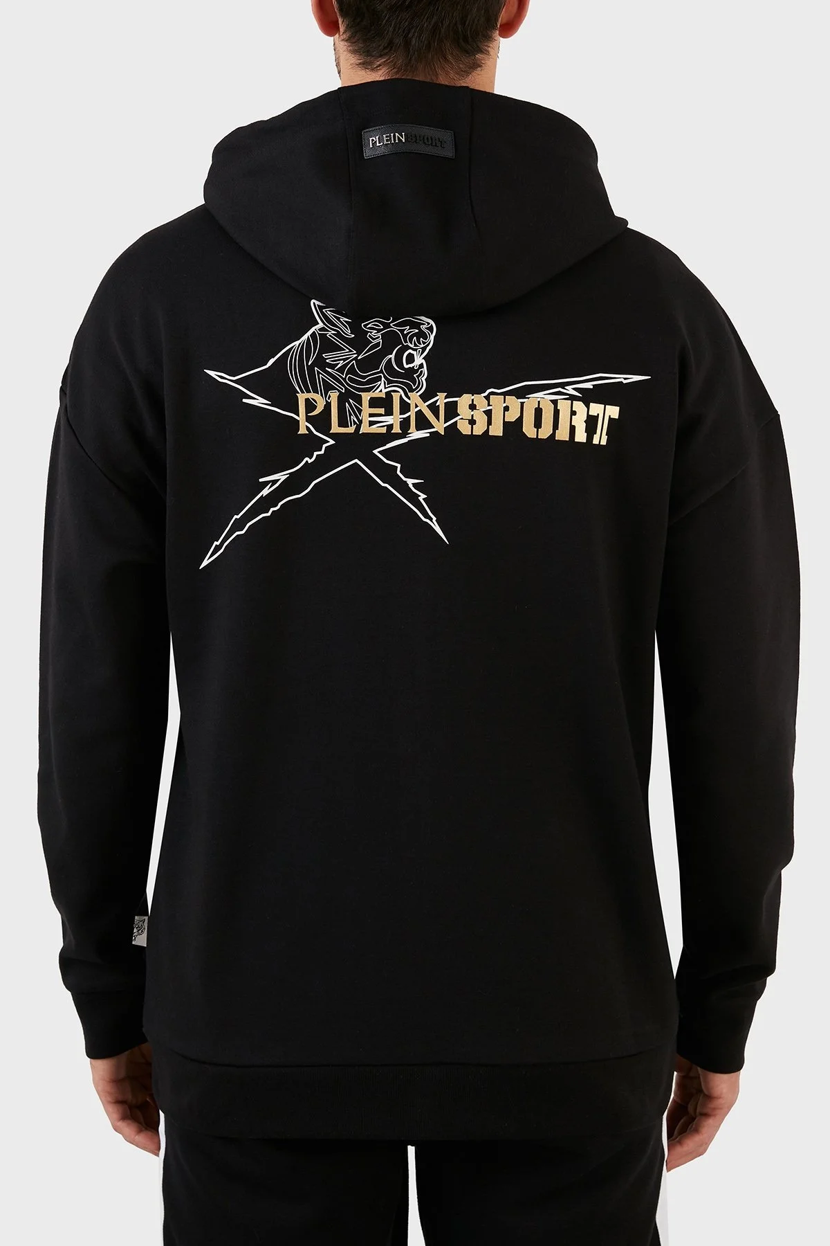 Plein Sport Pamuklu Regular Fit Fermuarlı Kapüşonlu Erkek Sweat FIPSZ132898 SİYAH - 5