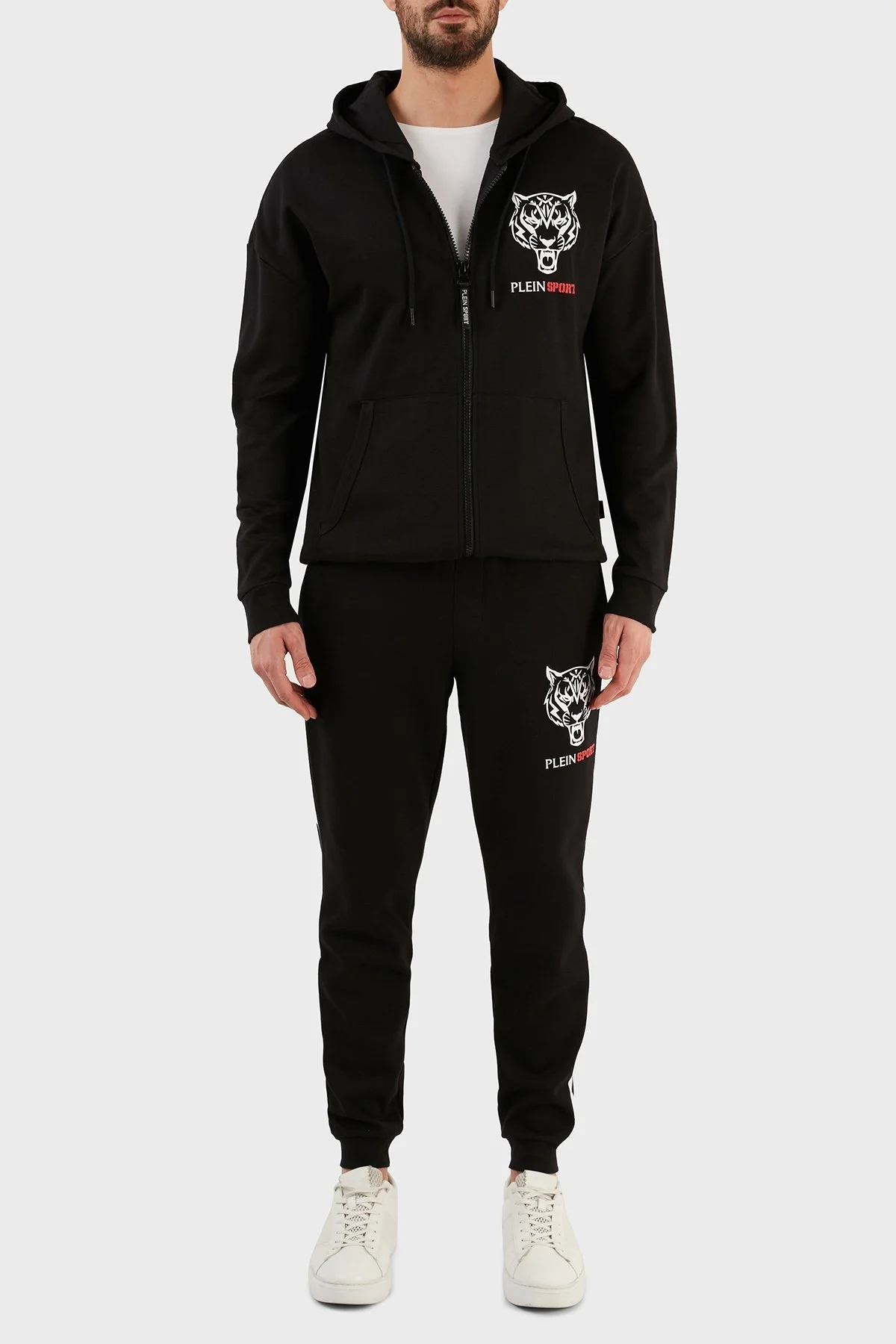 Plein Sport Pamuklu Regular Fit Jogger Spor Erkek Pantolon PFPS140398 SİYAH - 1