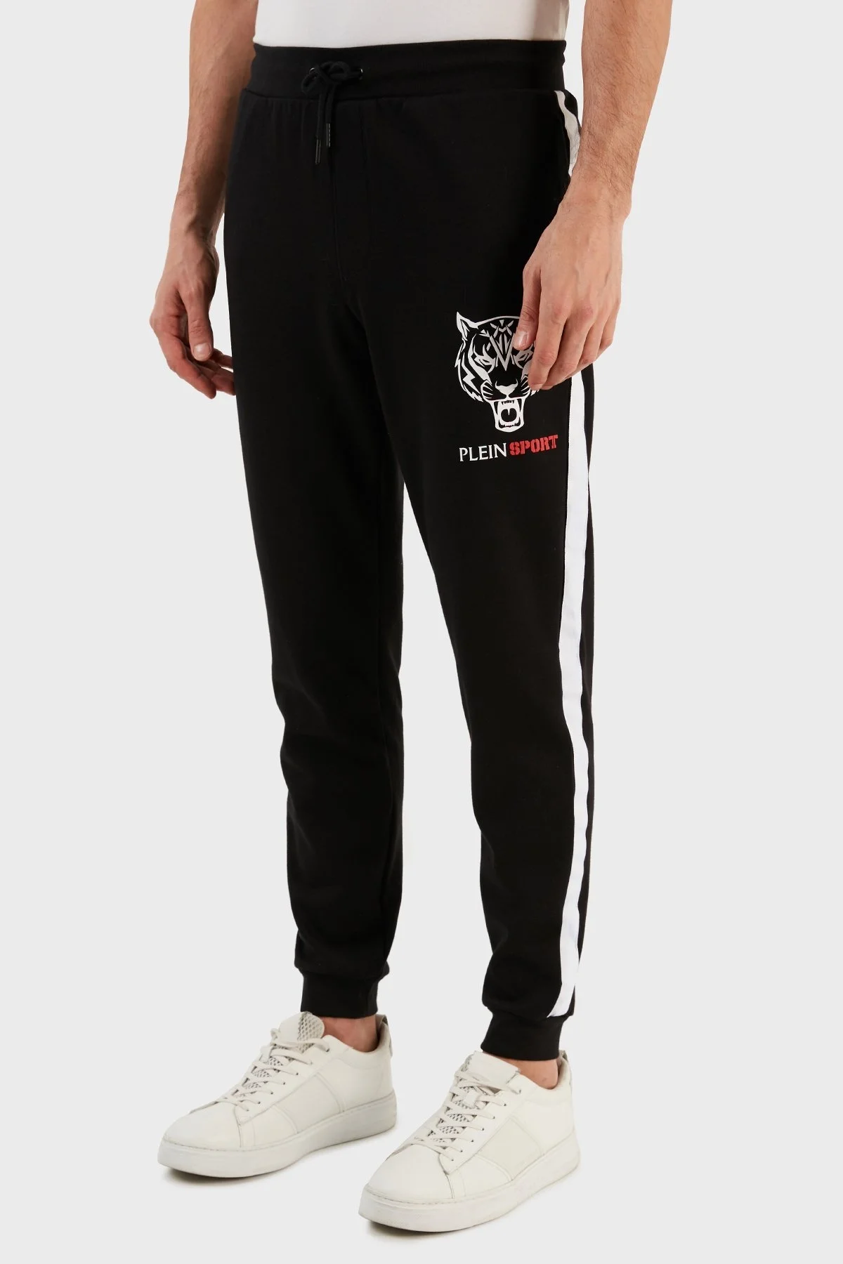 Plein Sport Pamuklu Regular Fit Jogger Spor Erkek Pantolon PFPS140398 SİYAH - 3