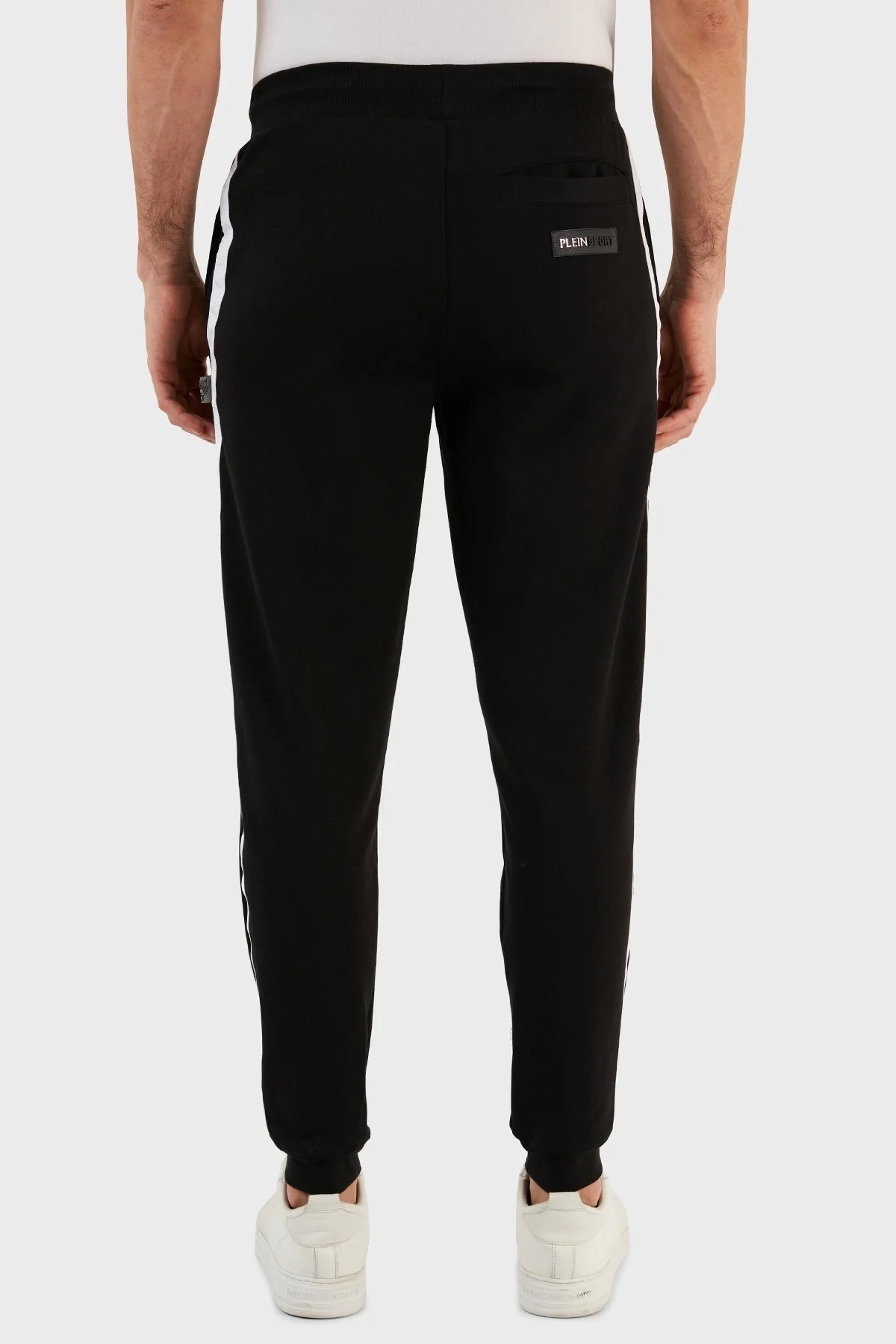 Plein Sport Pamuklu Regular Fit Jogger Spor Erkek Pantolon PFPS140398 SİYAH - 5