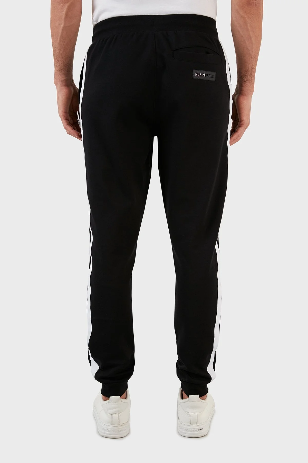 Plein Sport Pamuklu Regular Fit Jogger Spor Erkek Pantolon PFPS141398 SİYAH - 5