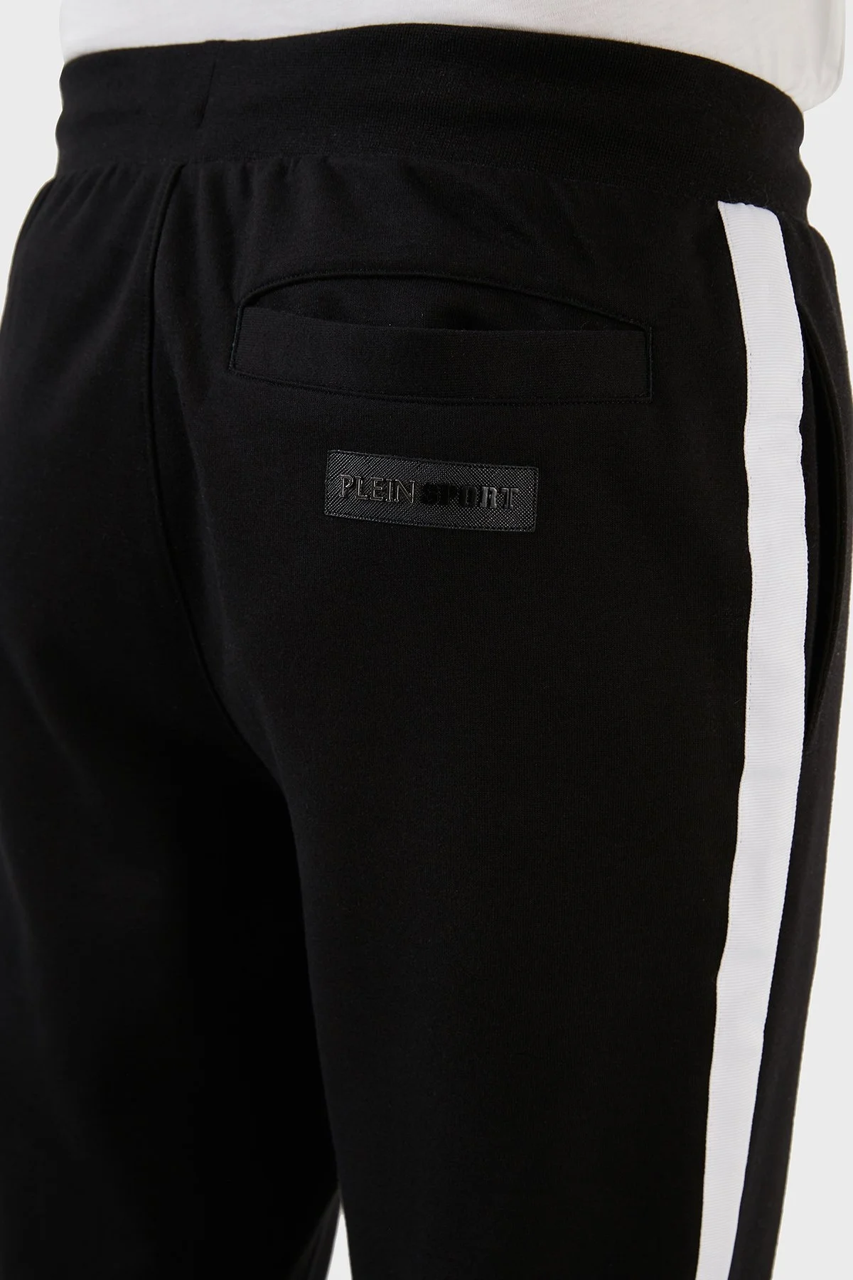 Plein Sport Pamuklu Regular Fit Jogger Spor Erkek Pantolon PFPS141398 SİYAH - 7