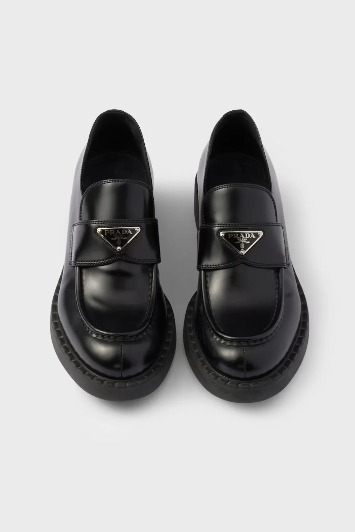 Prada Deri Loafer Erkek Ayakkabı 2DE1273ZPQ F0002 Siyah - 2