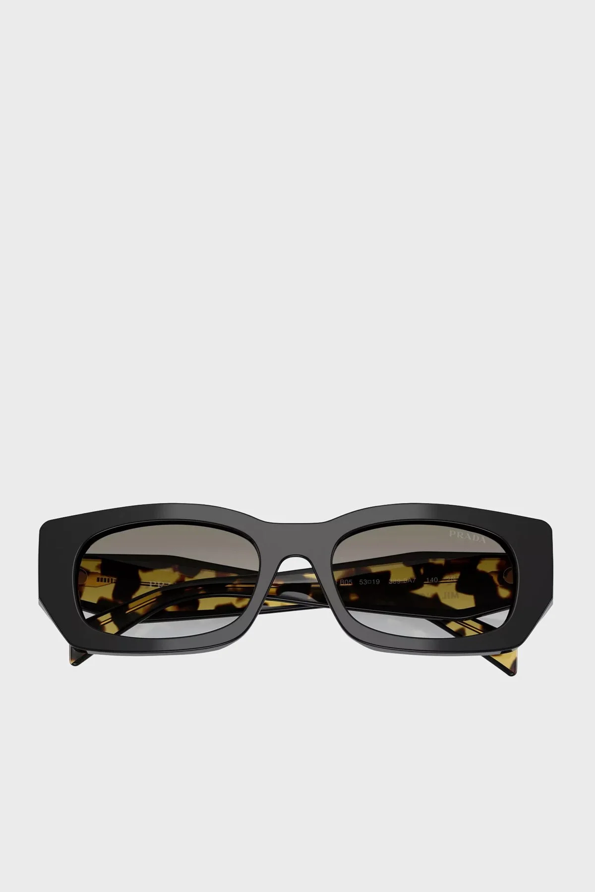 Prada Logolu Güneş Bayan Gözlük 0PR B05S 3890A7 53 Siyah - 5