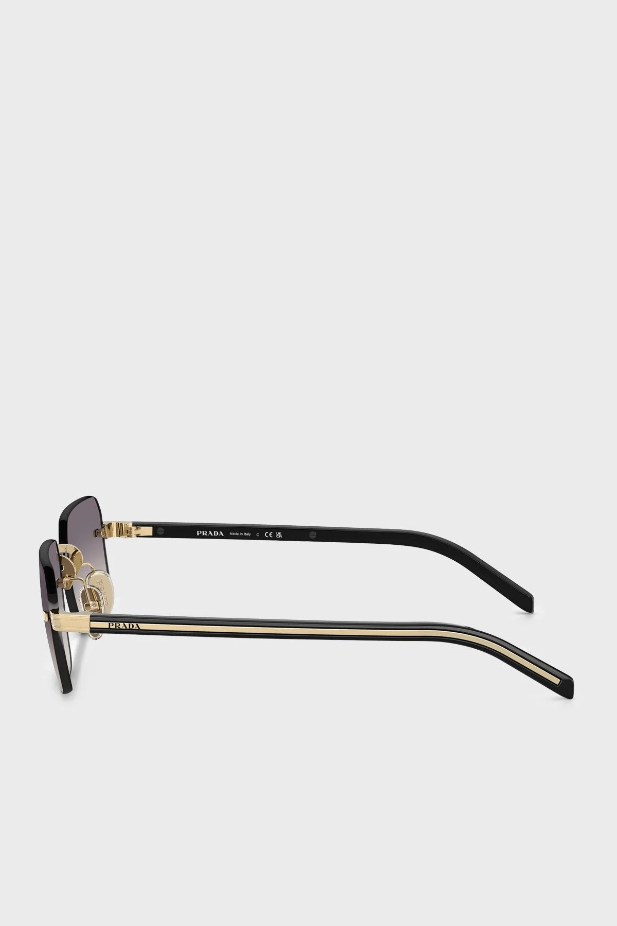 Prada Logolu Güneş Erkek Gözlük 0PRD55S ZVN60W 55 ALTIN - 2