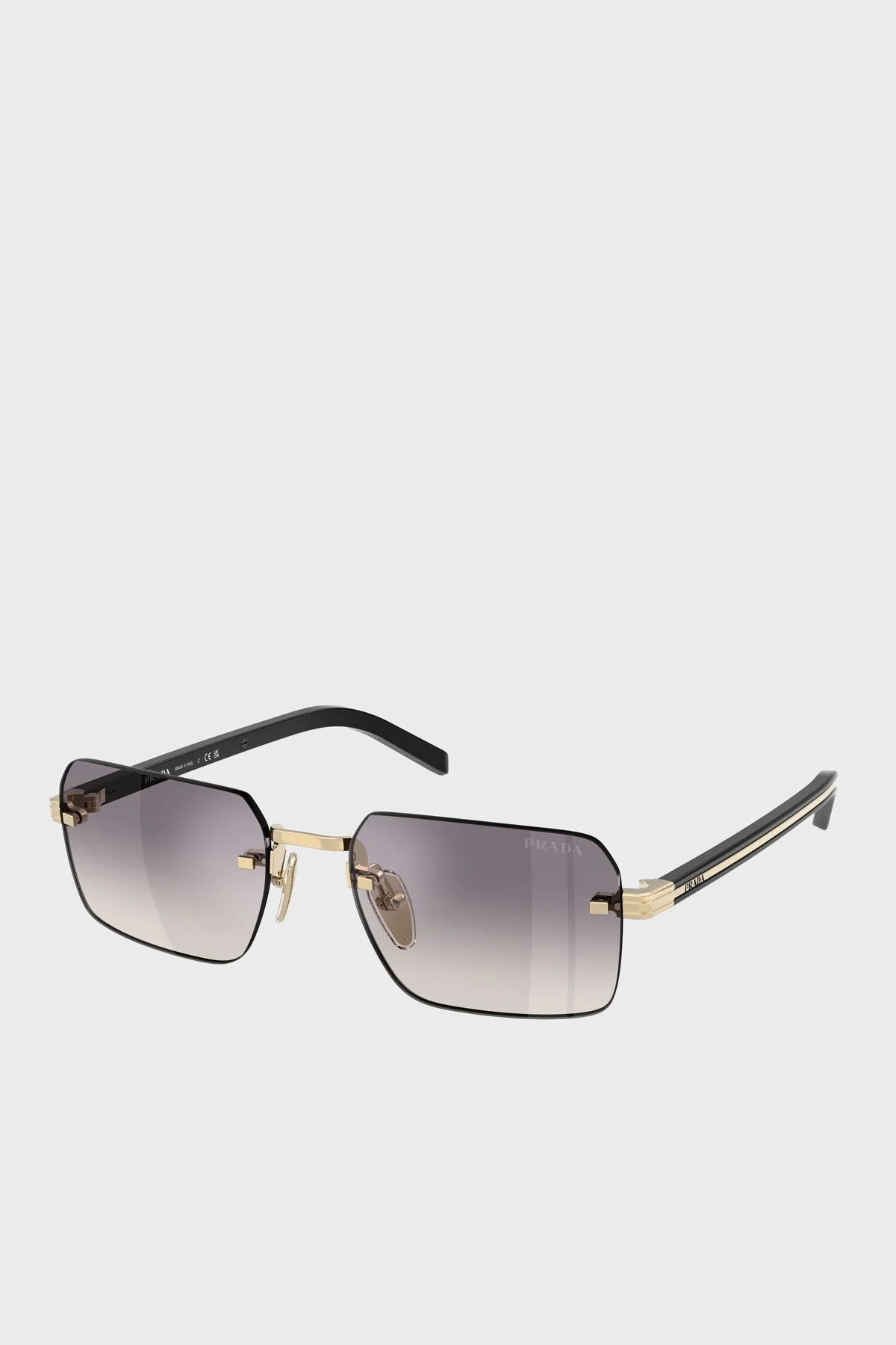 Prada Logolu Güneş Erkek Gözlük 0PRD55S ZVN60W 55 ALTIN - 3