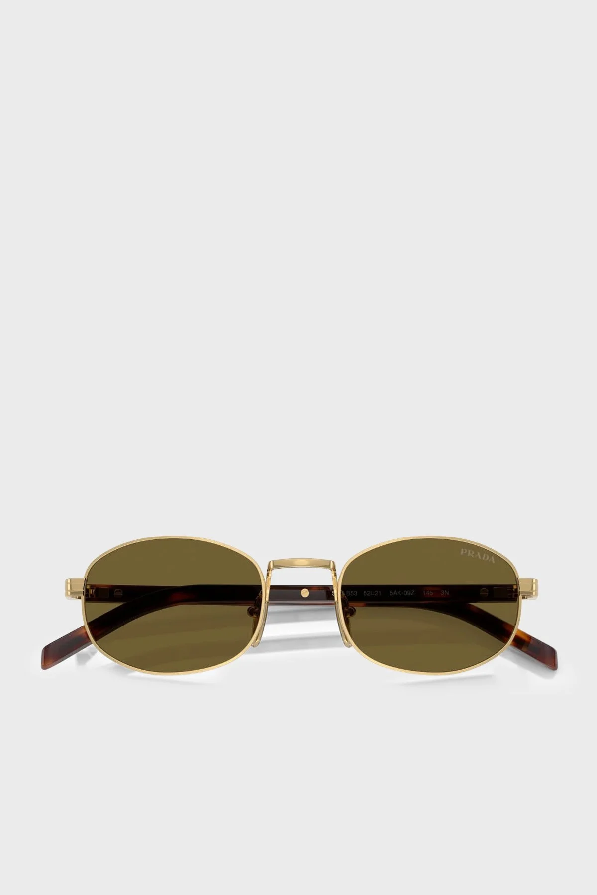 Prada Logolu Oval Güneş Kadın Gözlük 0PRB53S 5AK09Z 52 Altın - 3