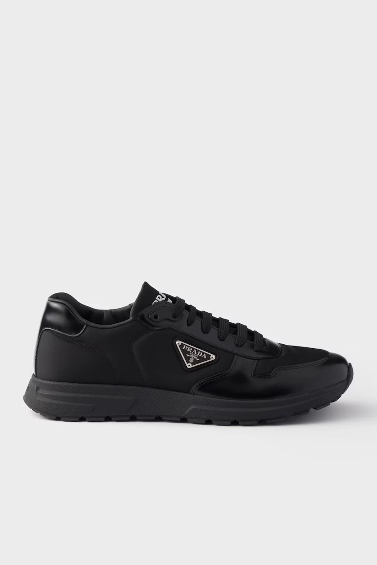 Prada Logolu Sneaker Erkek Ayakkabı 2EE4433LF5 F0002 Siyah - 1