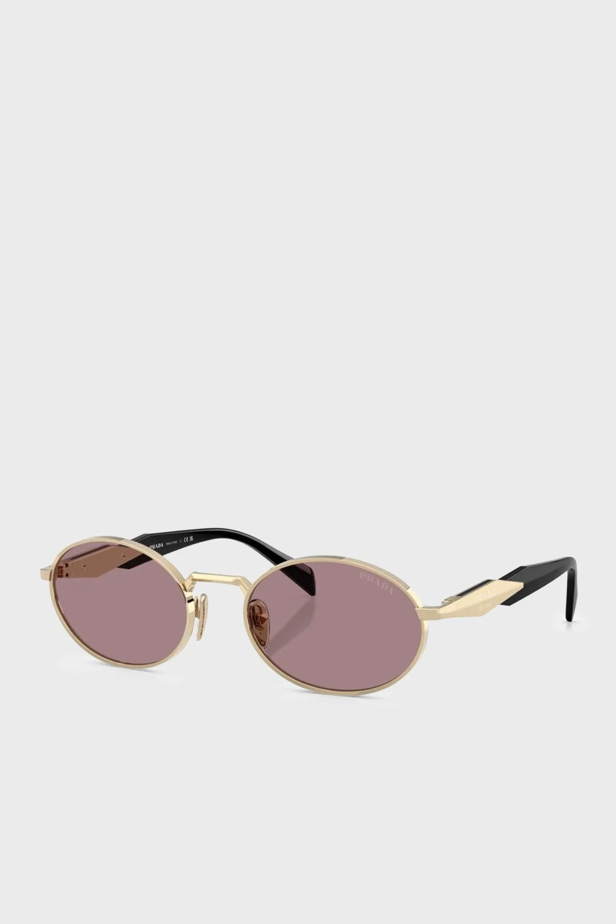 Prada Oval Güneş Kadın Gözlük 0PR 65ZS ZVN20I 55 altın - 1