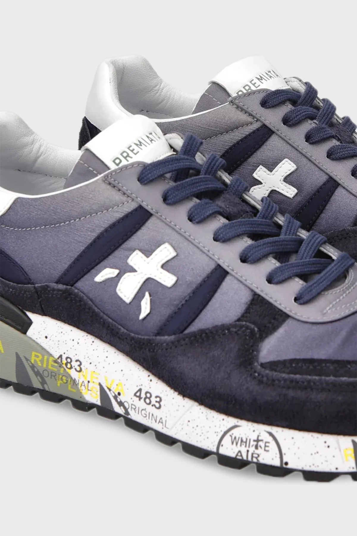 Premiata Baskılı Hakiki Deri Sneaker Erkek Ayakkabı LANDECK 6404 SİYAH - 4