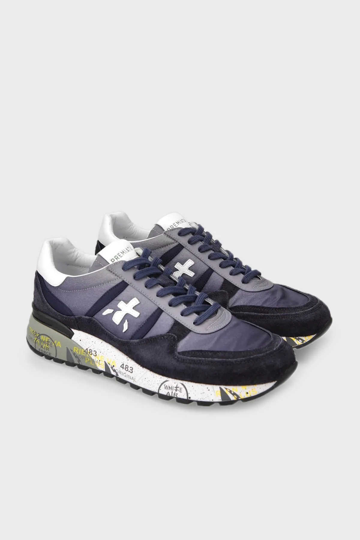 Premiata Baskılı Hakiki Deri Sneaker Erkek Ayakkabı LANDECK 6404 SİYAH - 5