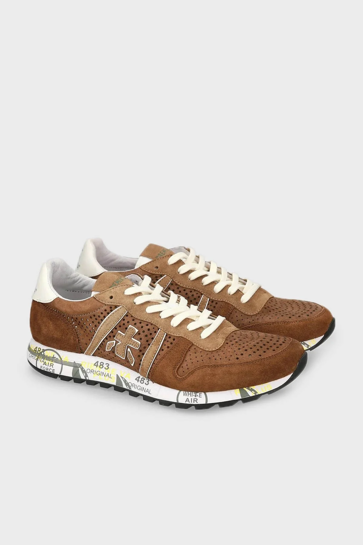 Premiata Baskılı Sneaker Erkek Ayakkabı ERIC 6605 KAHVE - 4