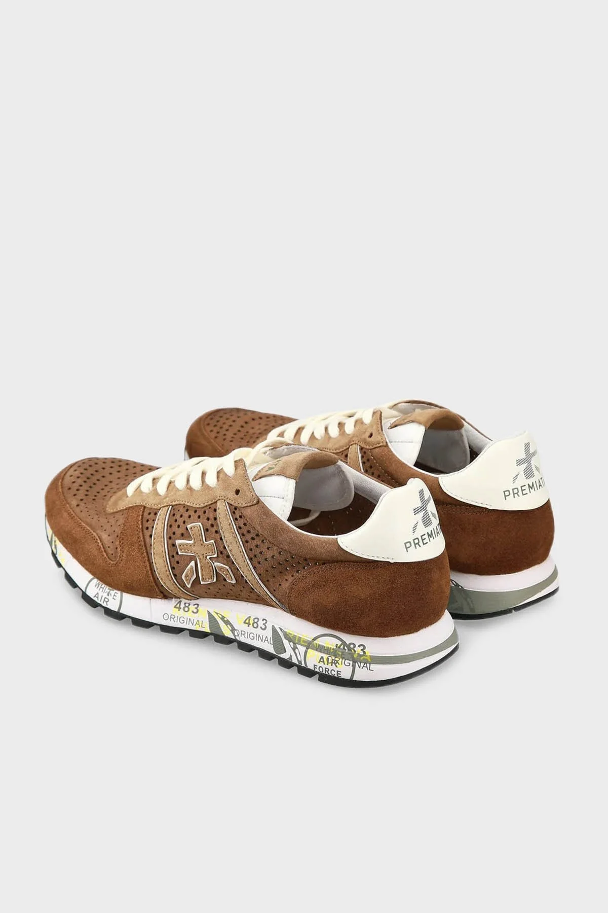 Premiata Baskılı Sneaker Erkek Ayakkabı ERIC 6605 KAHVE - 5