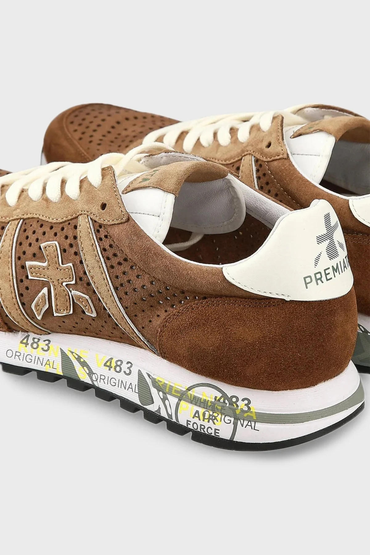 Premiata Baskılı Sneaker Erkek Ayakkabı ERIC 6605 KAHVE - 6