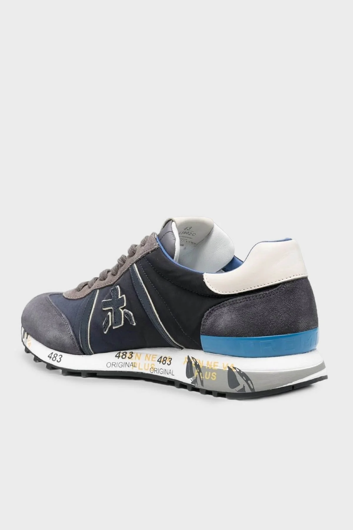Premiata Baskılı Sneaker Erkek Ayakkabı LUCY 5902 MAVİ-GRİ - 3