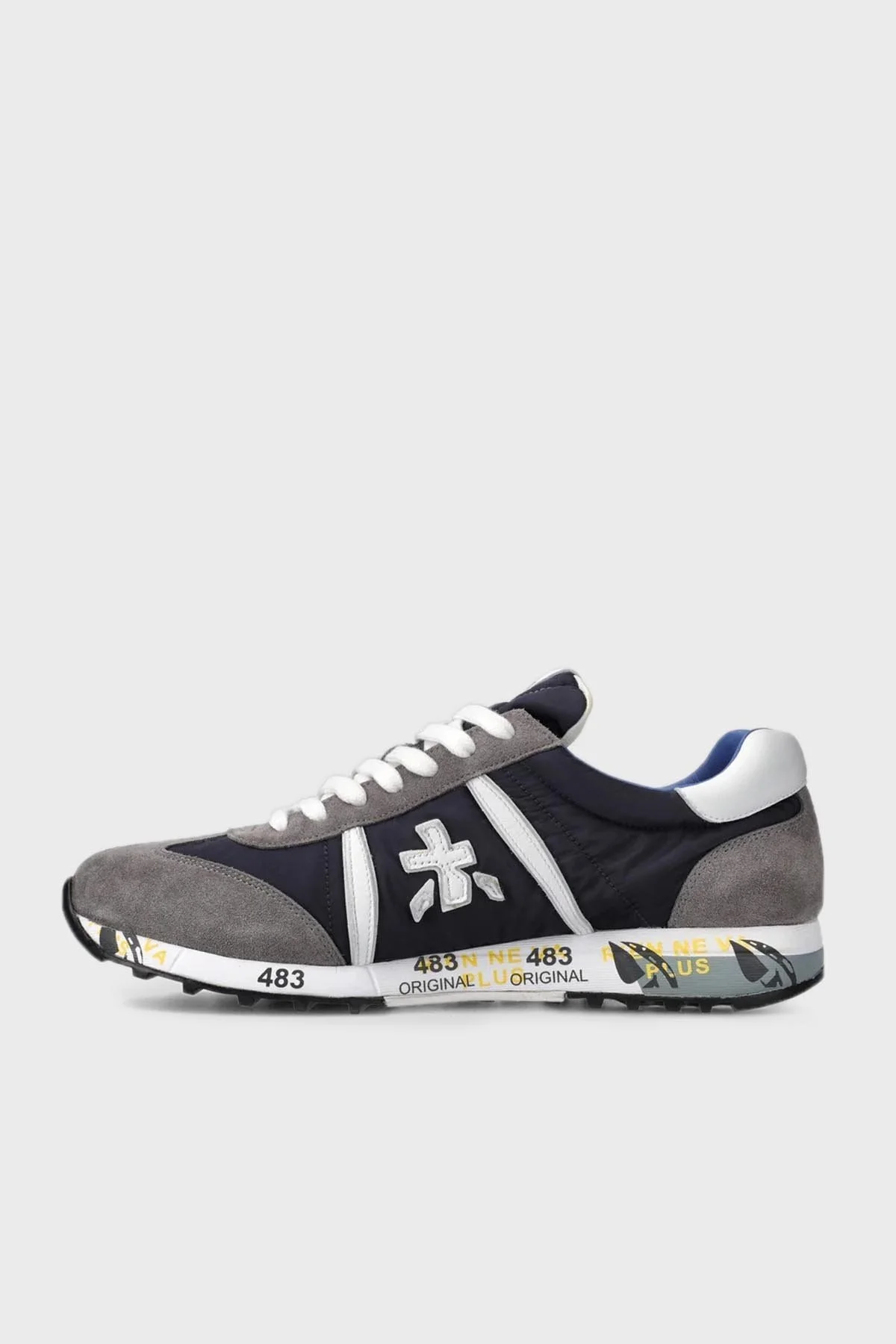 Premiata Baskılı Sneaker Erkek Ayakkabı LUCY 600 LACİVERT-GRİ - 10