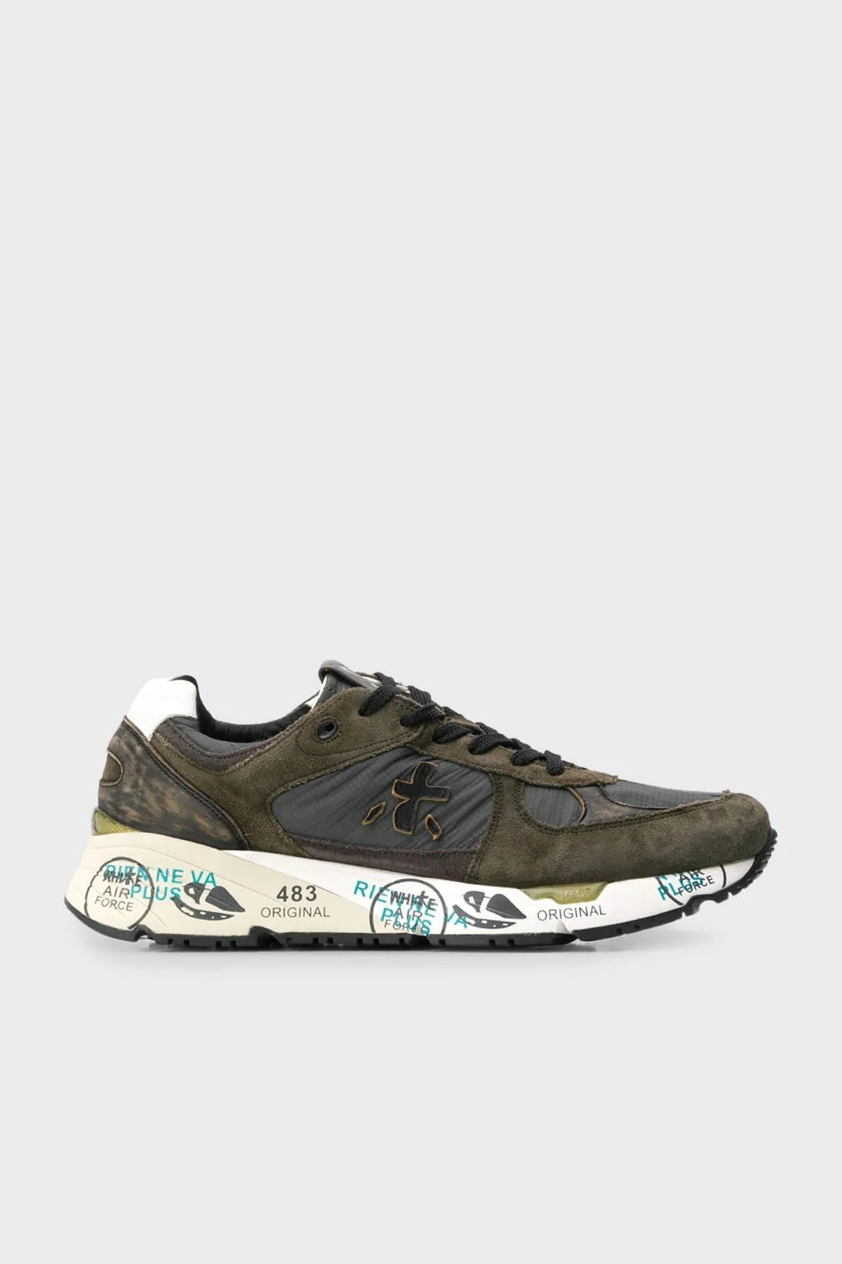 Premiata Baskılı Sneaker Erkek Ayakkabı MASE 4005 HAKİ - 1