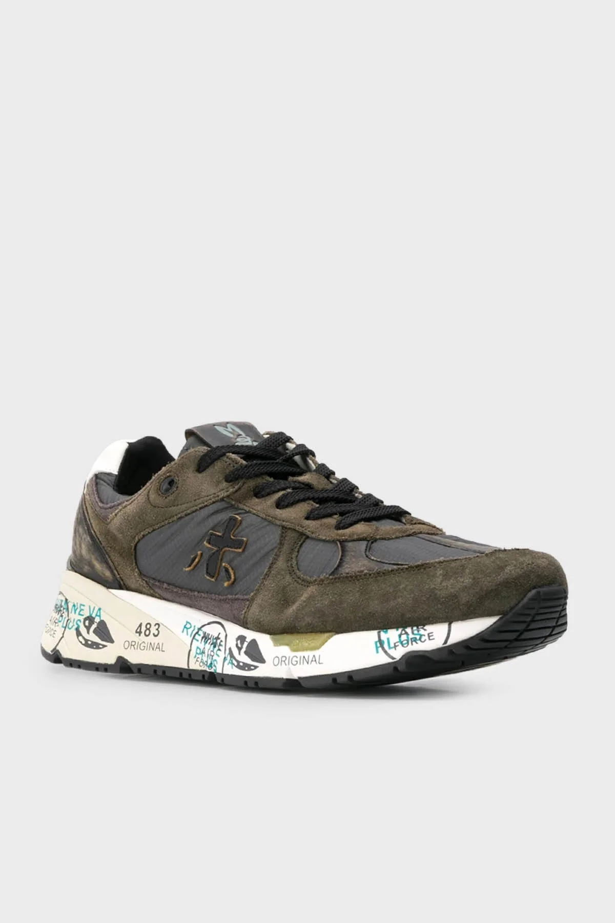 Premiata Baskılı Sneaker Erkek Ayakkabı MASE 4005 HAKİ - 2