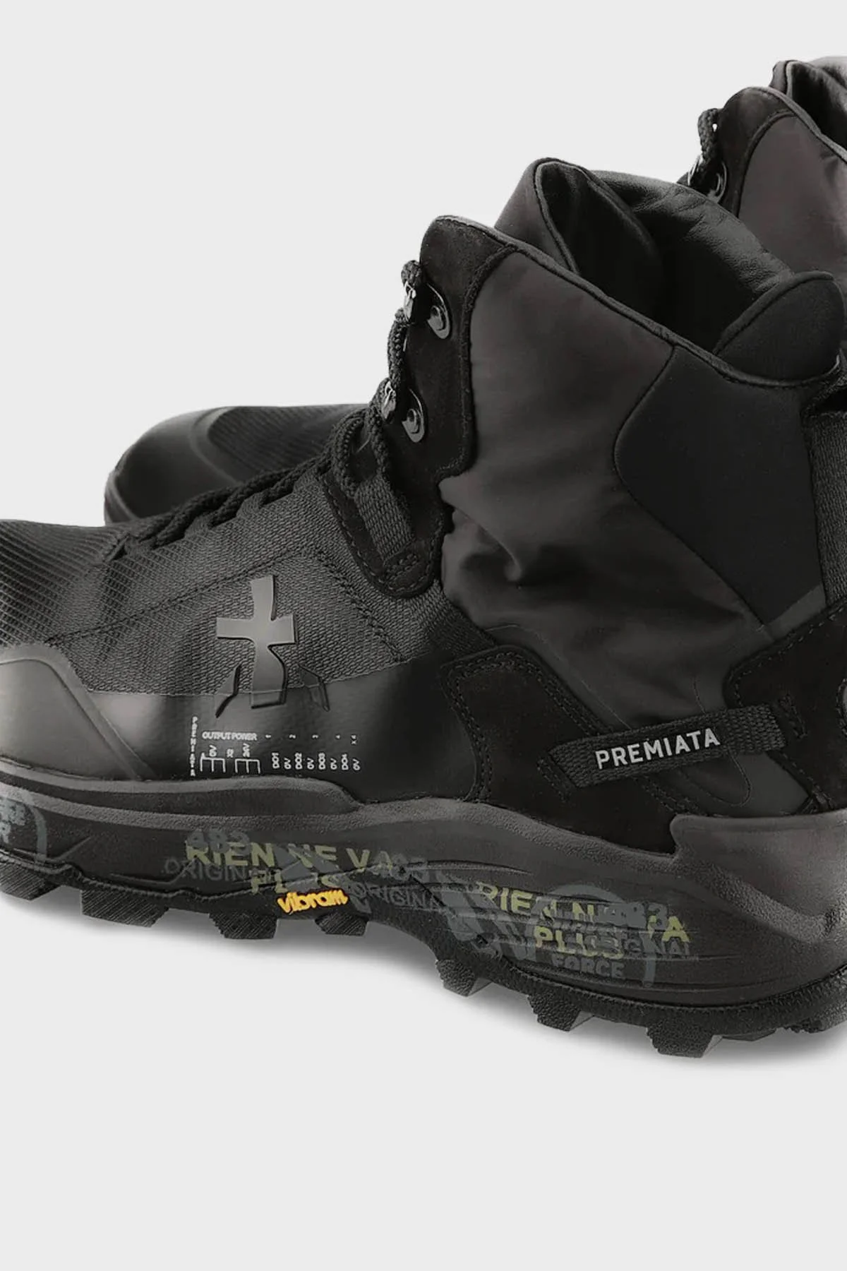 Premiata Bilekli Sneaker Erkek Ayakkabı SAINT CROSS 326 SİYAH - 12