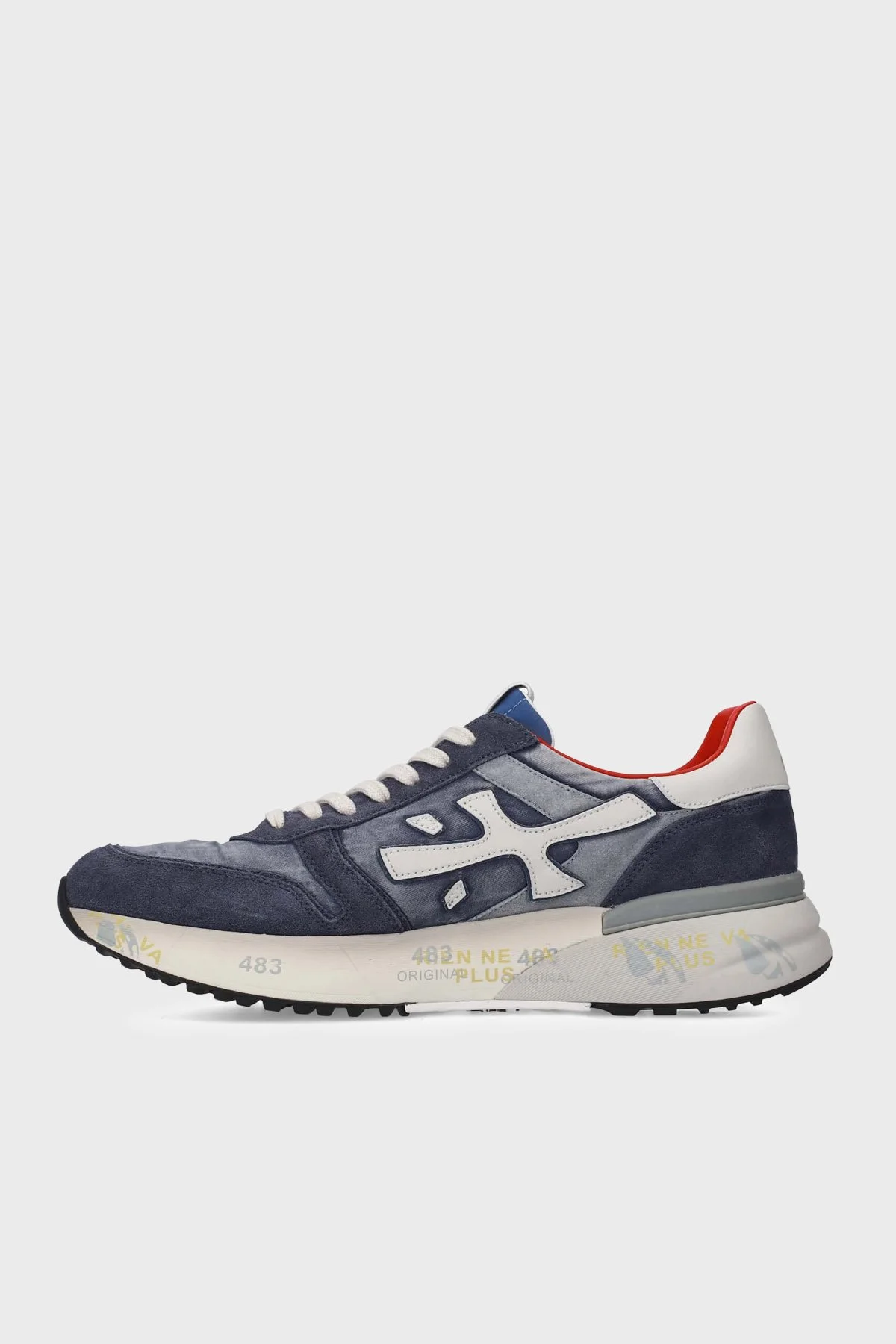 Premiata Deri Karışımlı Logolu Sneaker Erkek Ayakkabı MICK 8006 LACİVERT - 2