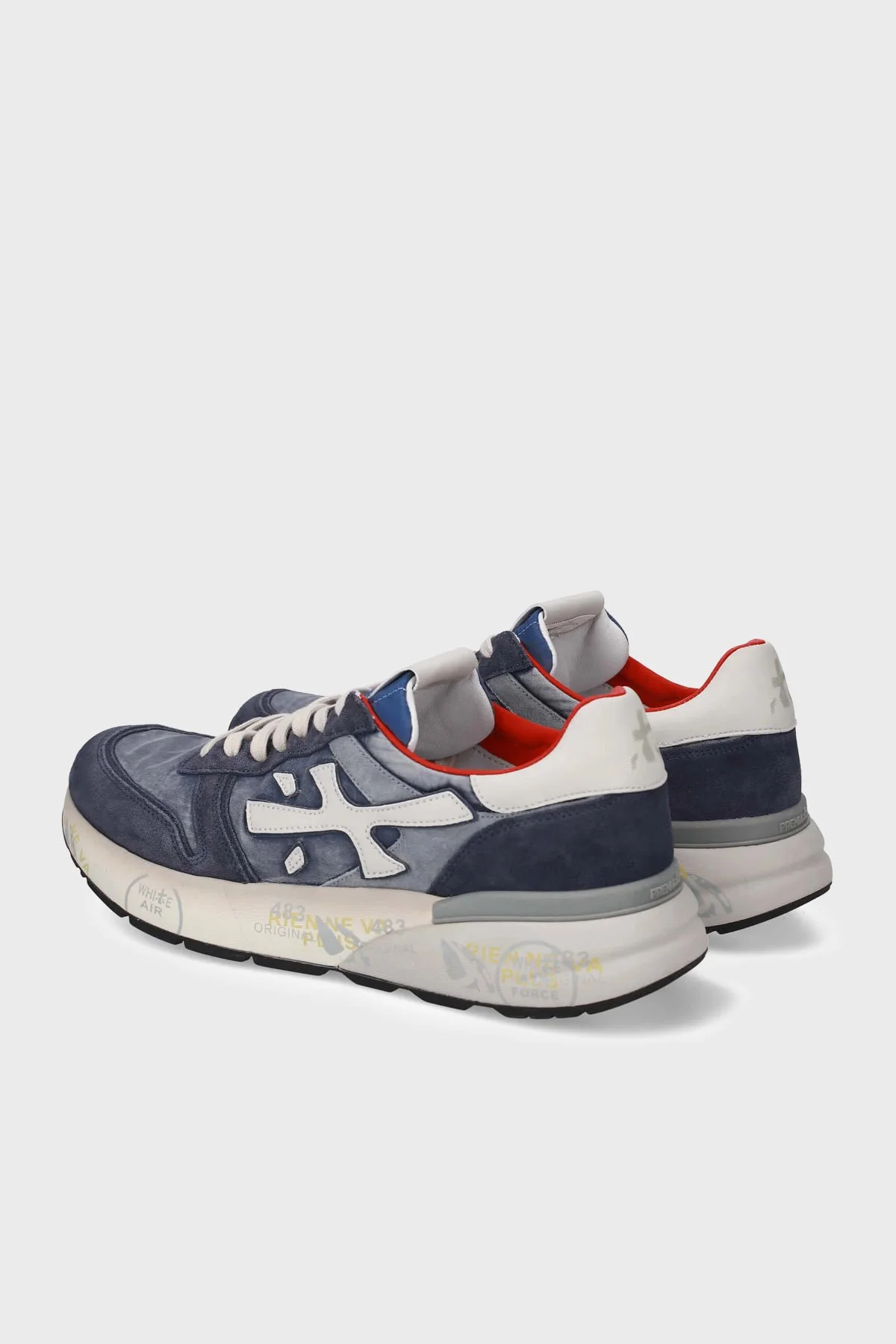 Premiata Deri Karışımlı Logolu Sneaker Erkek Ayakkabı MICK 8006 LACİVERT - 5