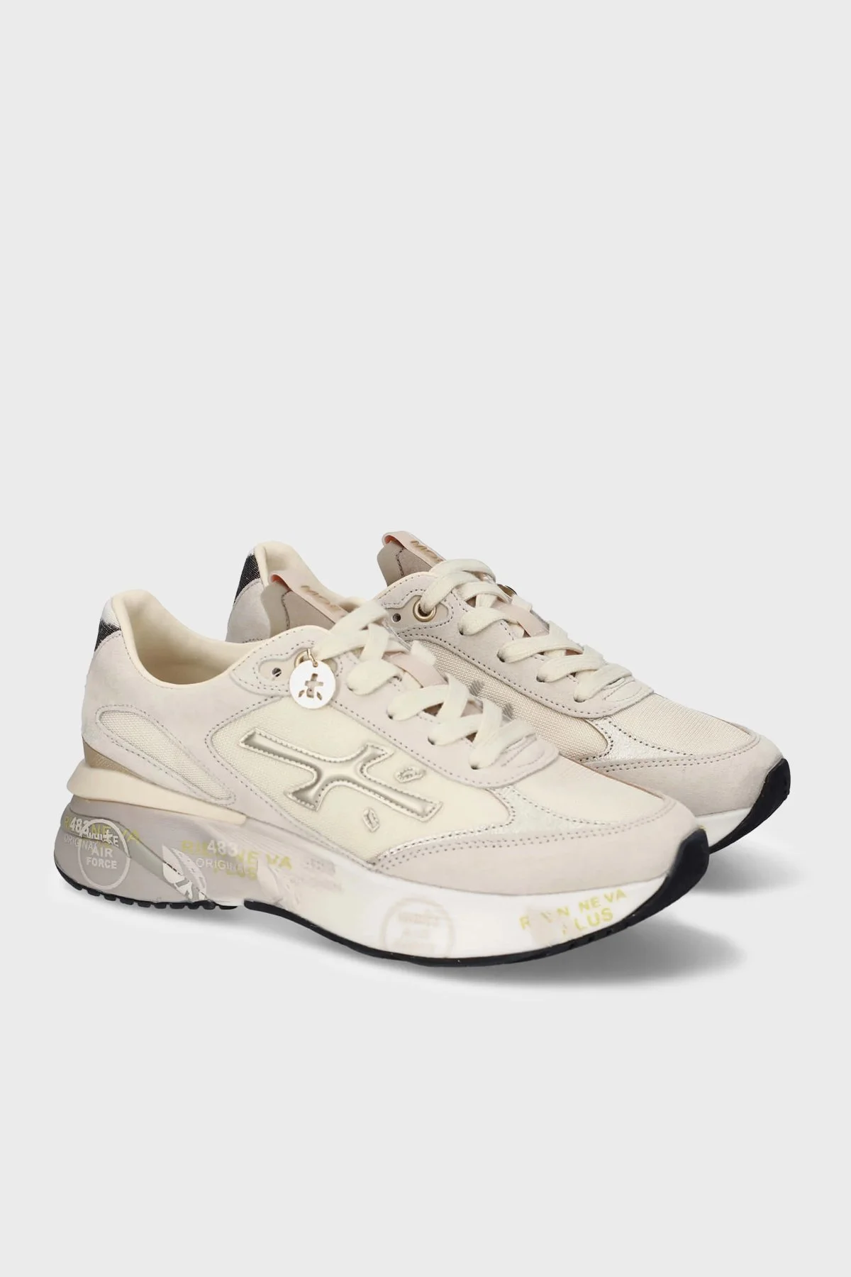 Premiata Deri Karışımlı Sneaker Bayan Ayakkabı MOERUND 8080 BEJ - 2