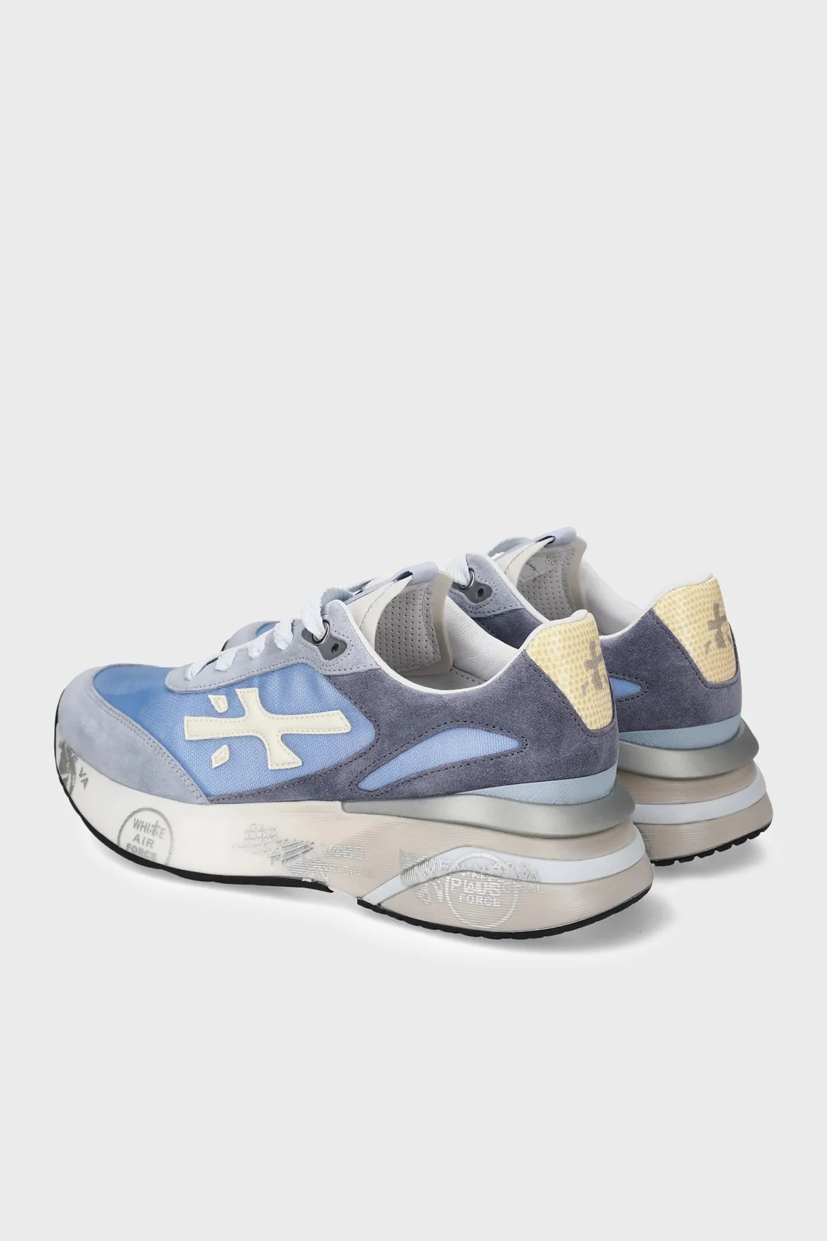 Premiata Deri Karışımlı Sneaker Bayan Ayakkabı MOERUND 8082 MAVİ - 5