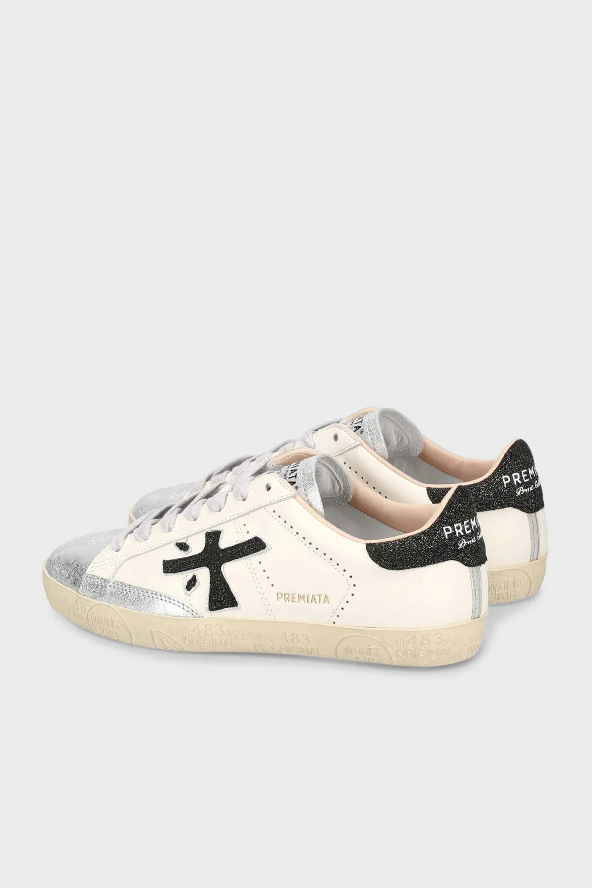 Premiata Deri Logolu Sneaker Bayan Ayakkabı STEVEND 6936 BEYAZ - 5