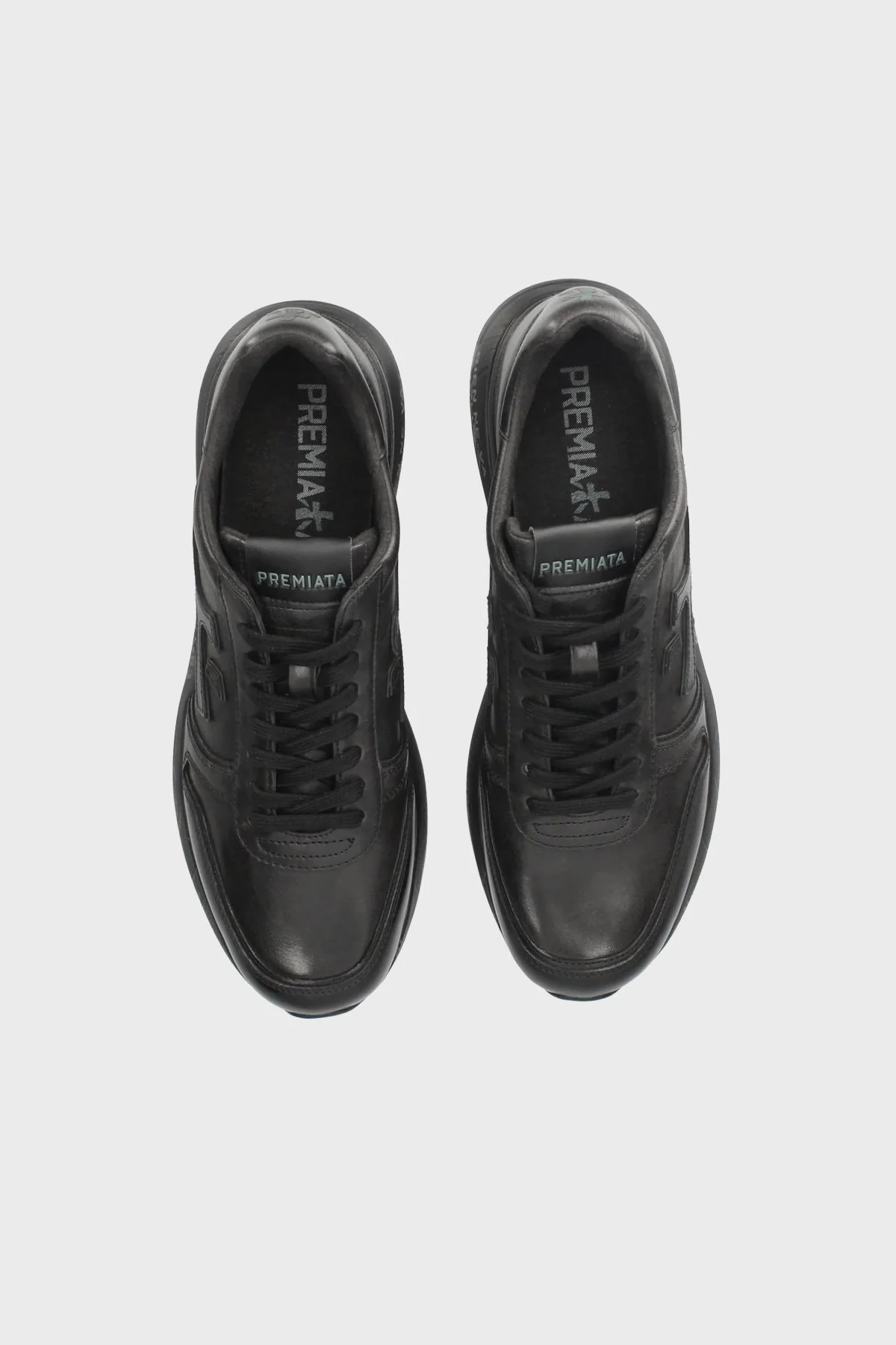 Premiata Deri Logolu Sneaker Erkek Ayakkabı MICK 1453N SİYAH - 5