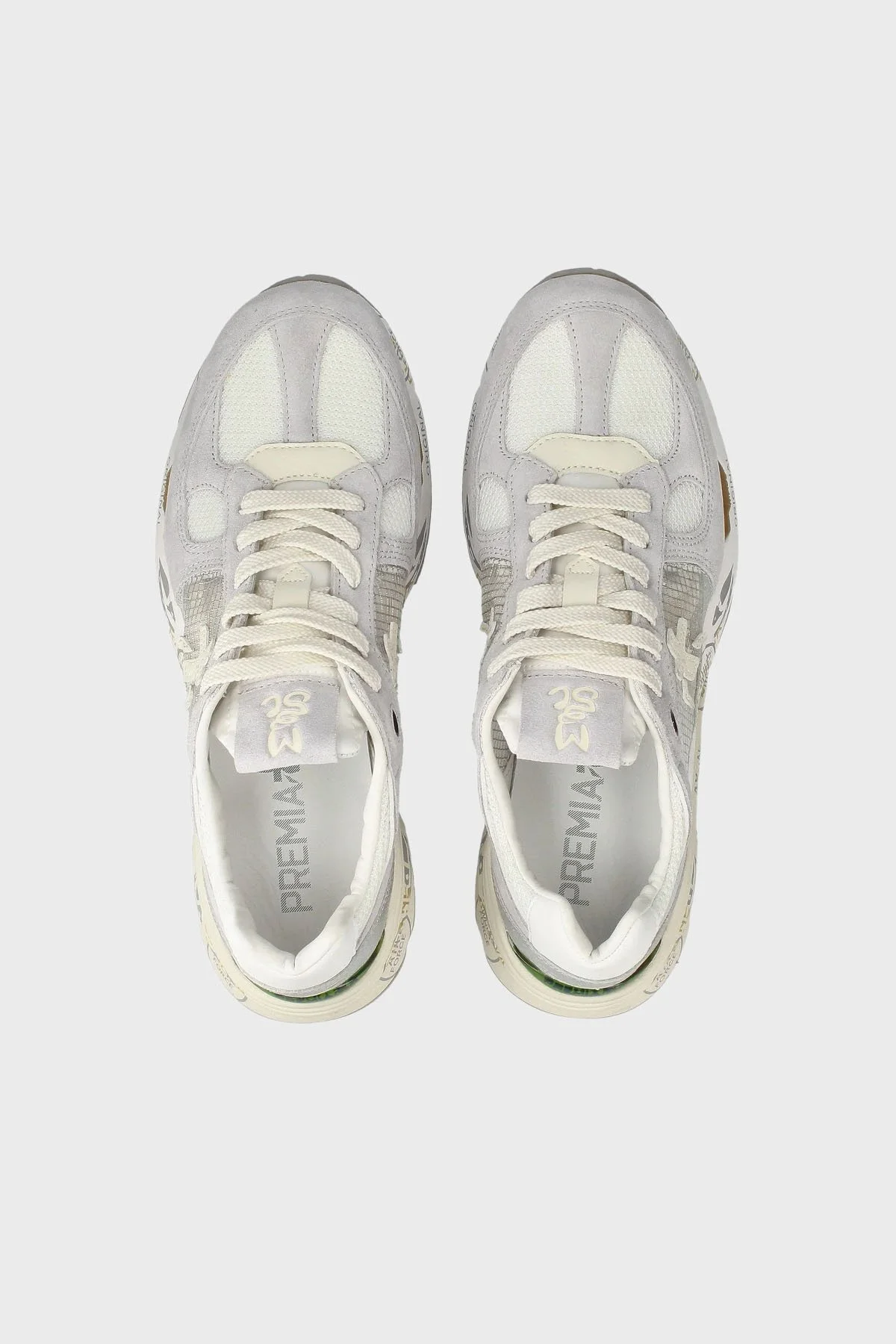 Premiata Hakiki Deri Logolu Kalın Taban Sneaker Bayan