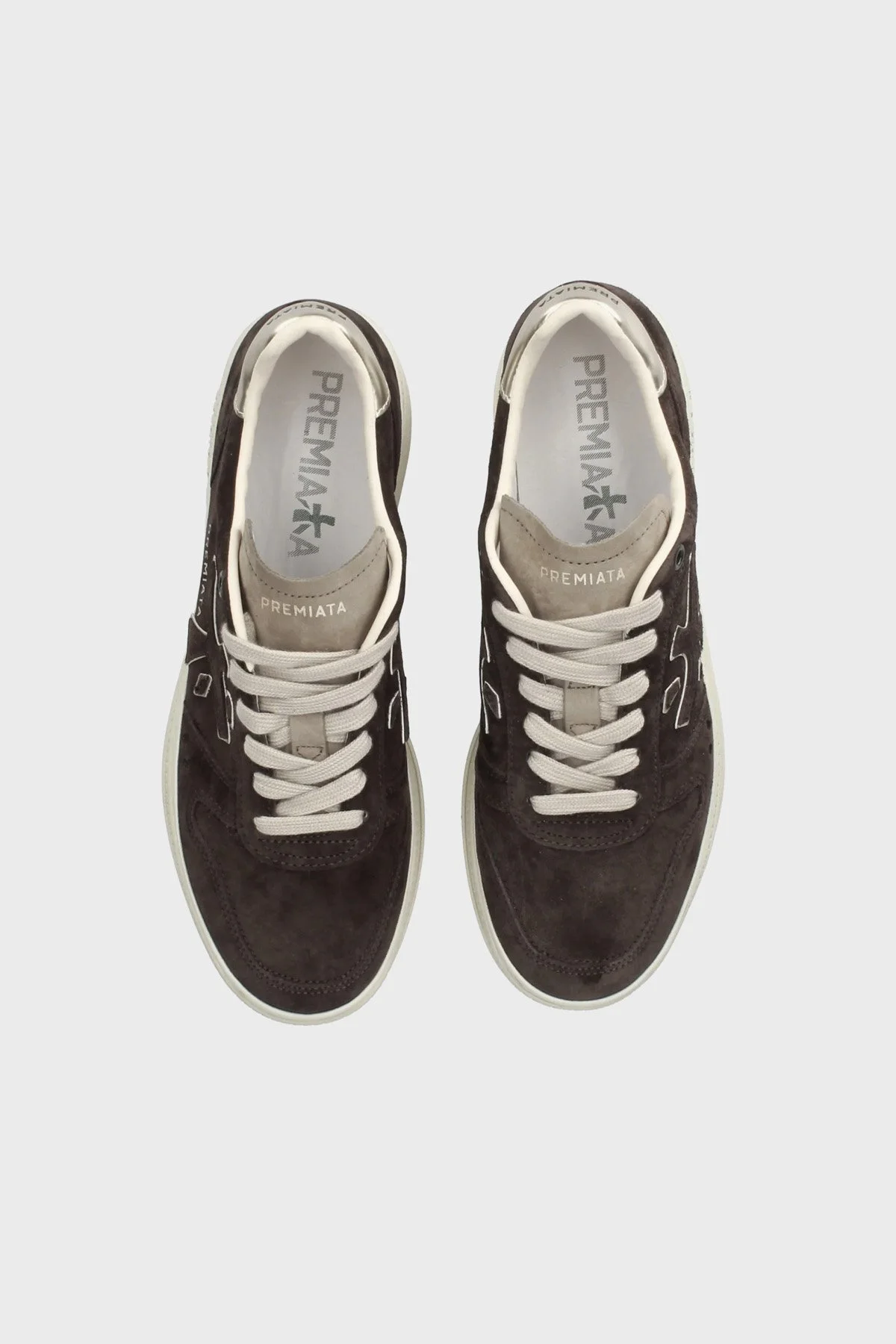 Premiata Kalın Taban Süet Sneaker Kadın Ayakkabı MICOL 7894 Kahve - 5
