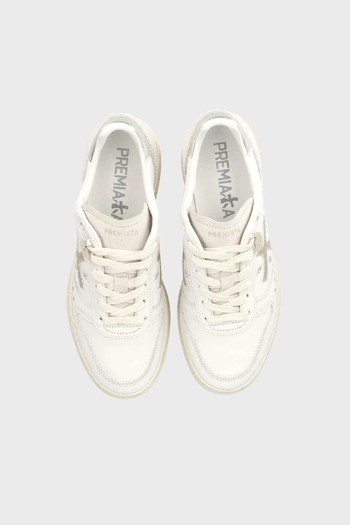 Premiata Kalın Tabanlı Deri Sneaker Bayan Ayakkabı MICOL 7750 BEYAZ - 4