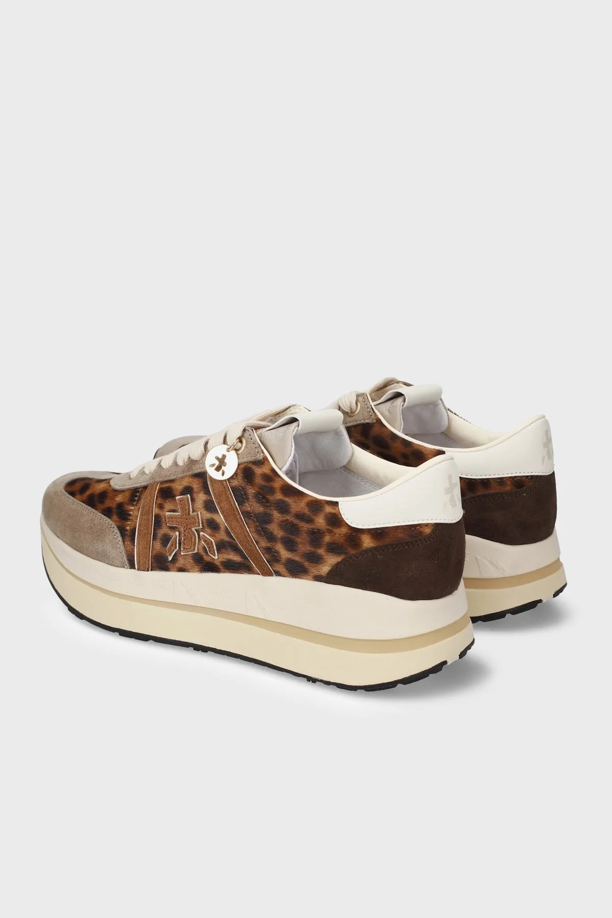 Premiata Leopar Desenli Süet Sneaker Kadın Ayakkabı BETHCOIN 8701 Leopar - 4