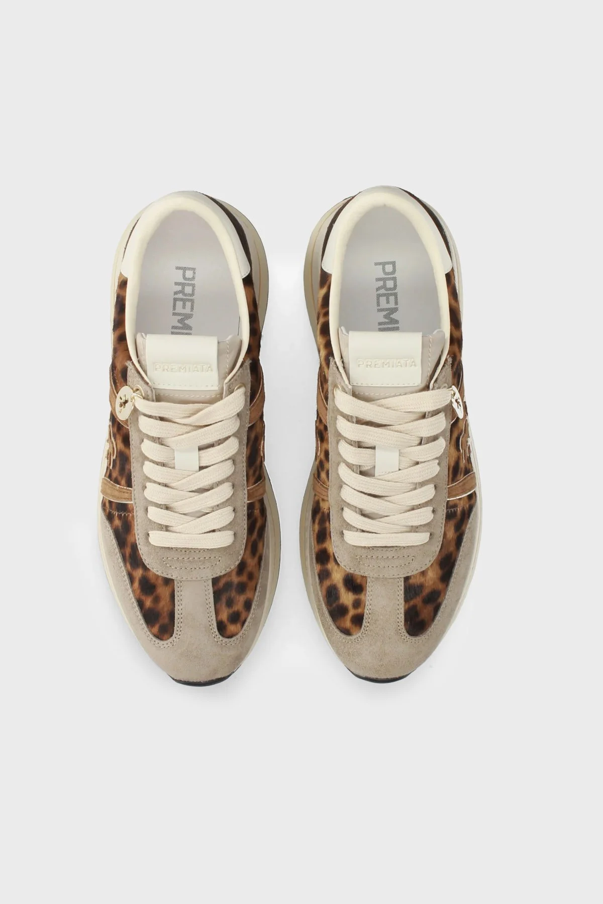 Premiata Leopar Desenli Süet Sneaker Kadın Ayakkabı BETHCOIN 8701 Leopar - 5