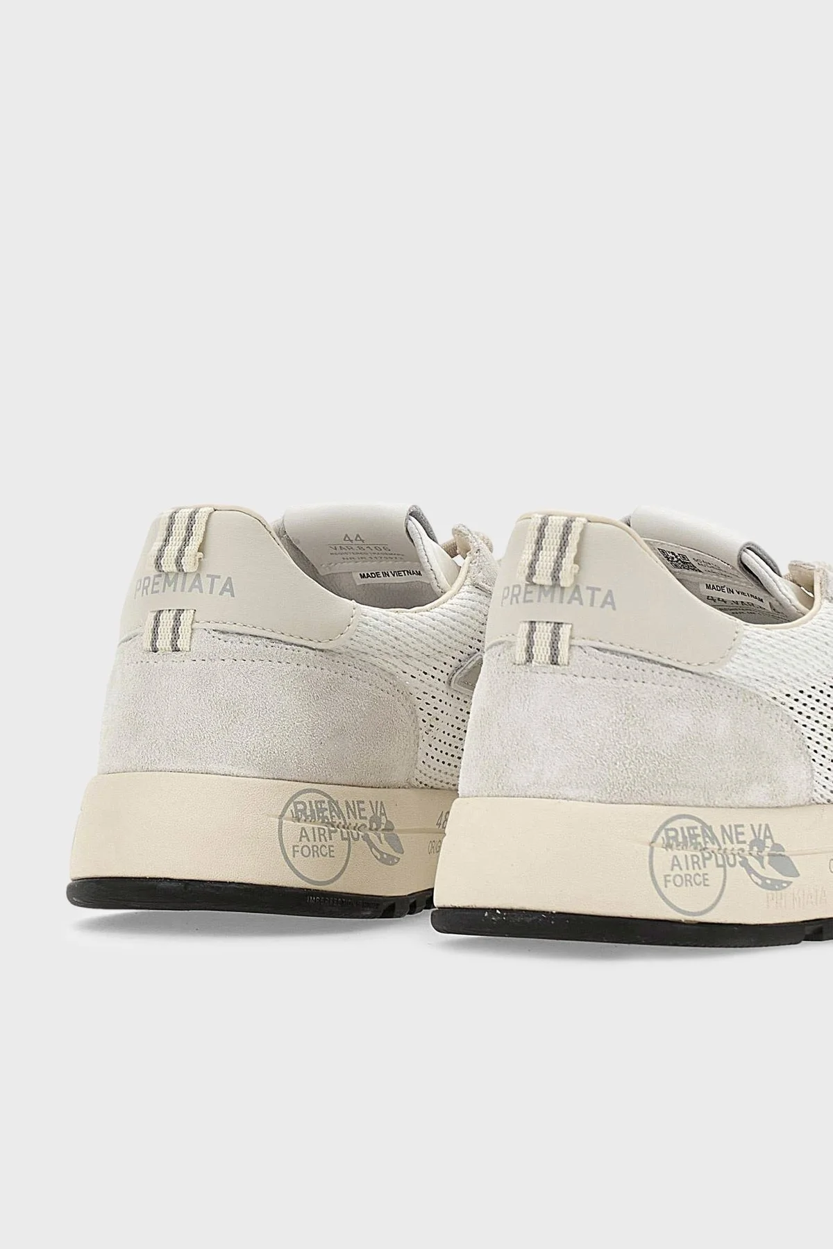 Premiata Logolu Deri Karışımlı Sneaker Erkek Ayakkabı NOUS 8106 BEYAZ - 5