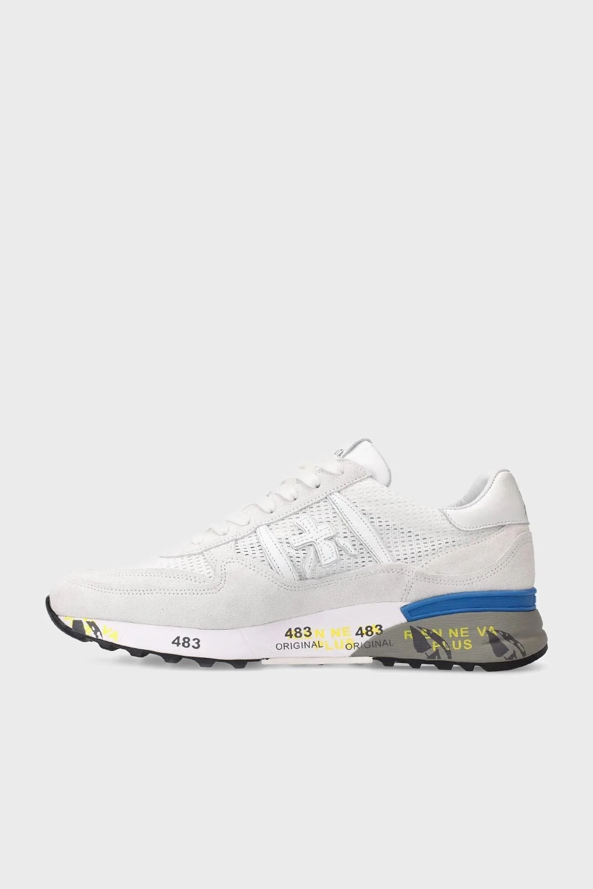 Premiata Logolu Deri Sneaker Erkek Ayakkabı LANDECK 6213 BEYAZ - 3