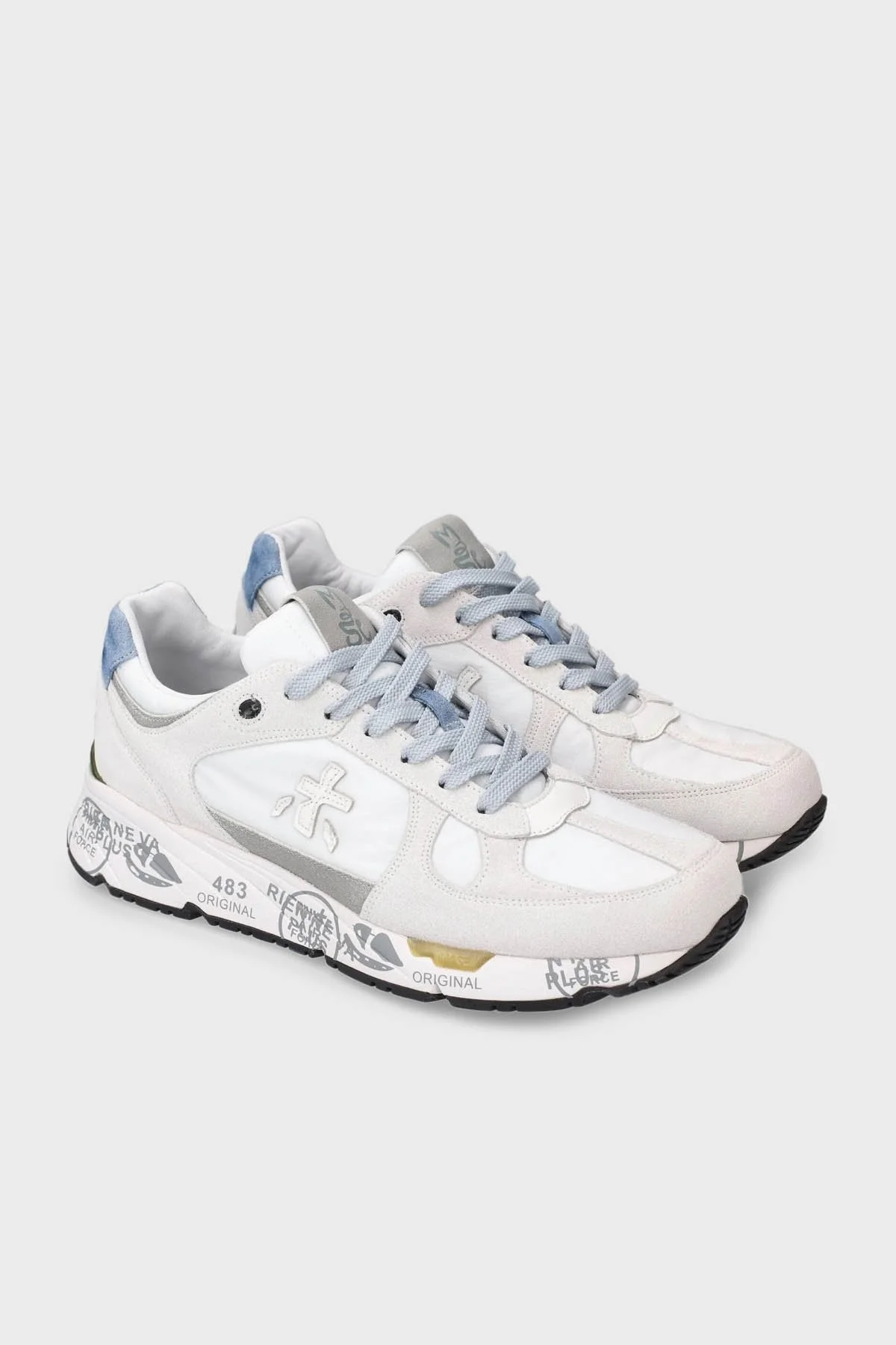 Premiata Logolu Deri Sneaker Erkek Ayakkabı MASE 6162 BEYAZ - 4