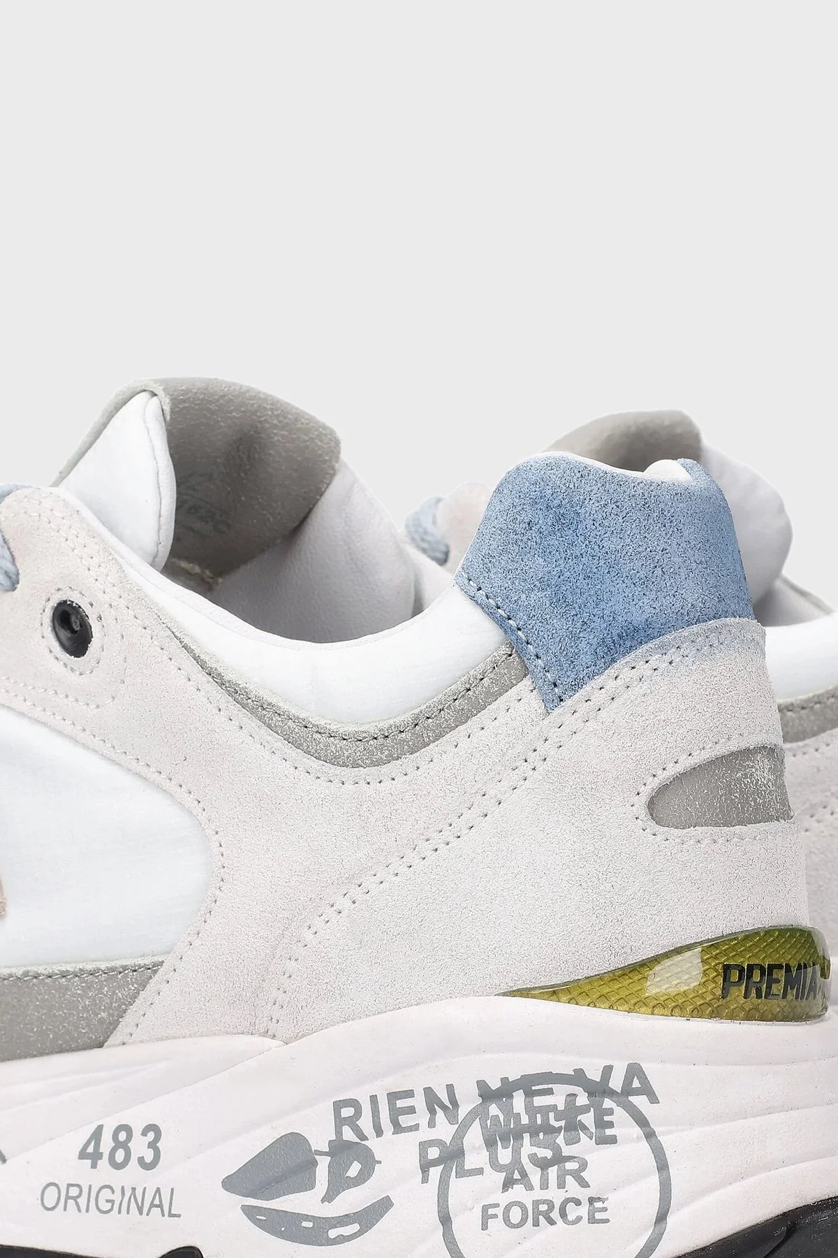 Premiata Logolu Deri Sneaker Erkek Ayakkabı MASE 6162 BEYAZ - 6